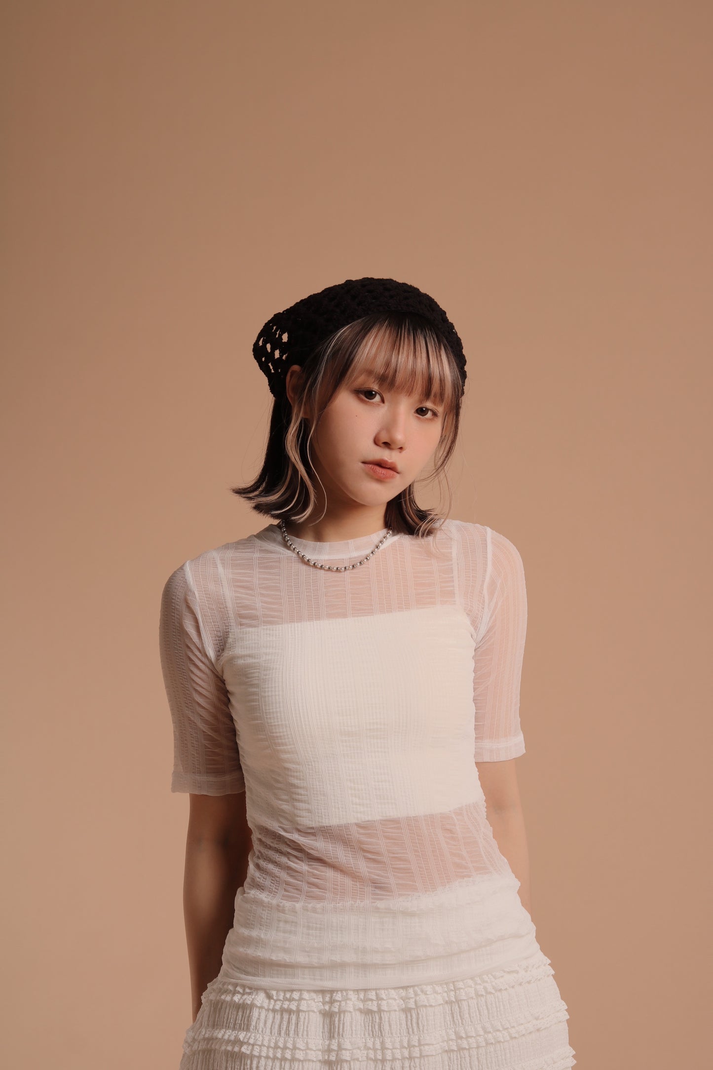 Summer See Through Top (White)