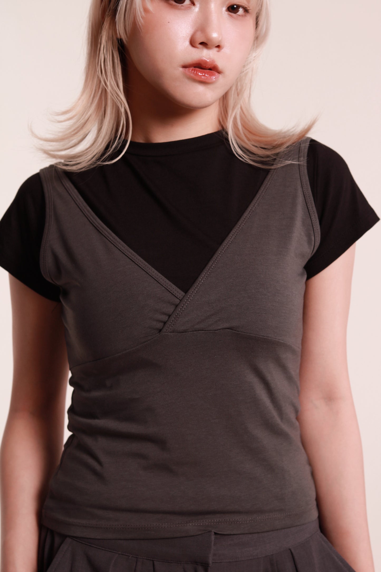 Lyla Tee Set (Charcoal)