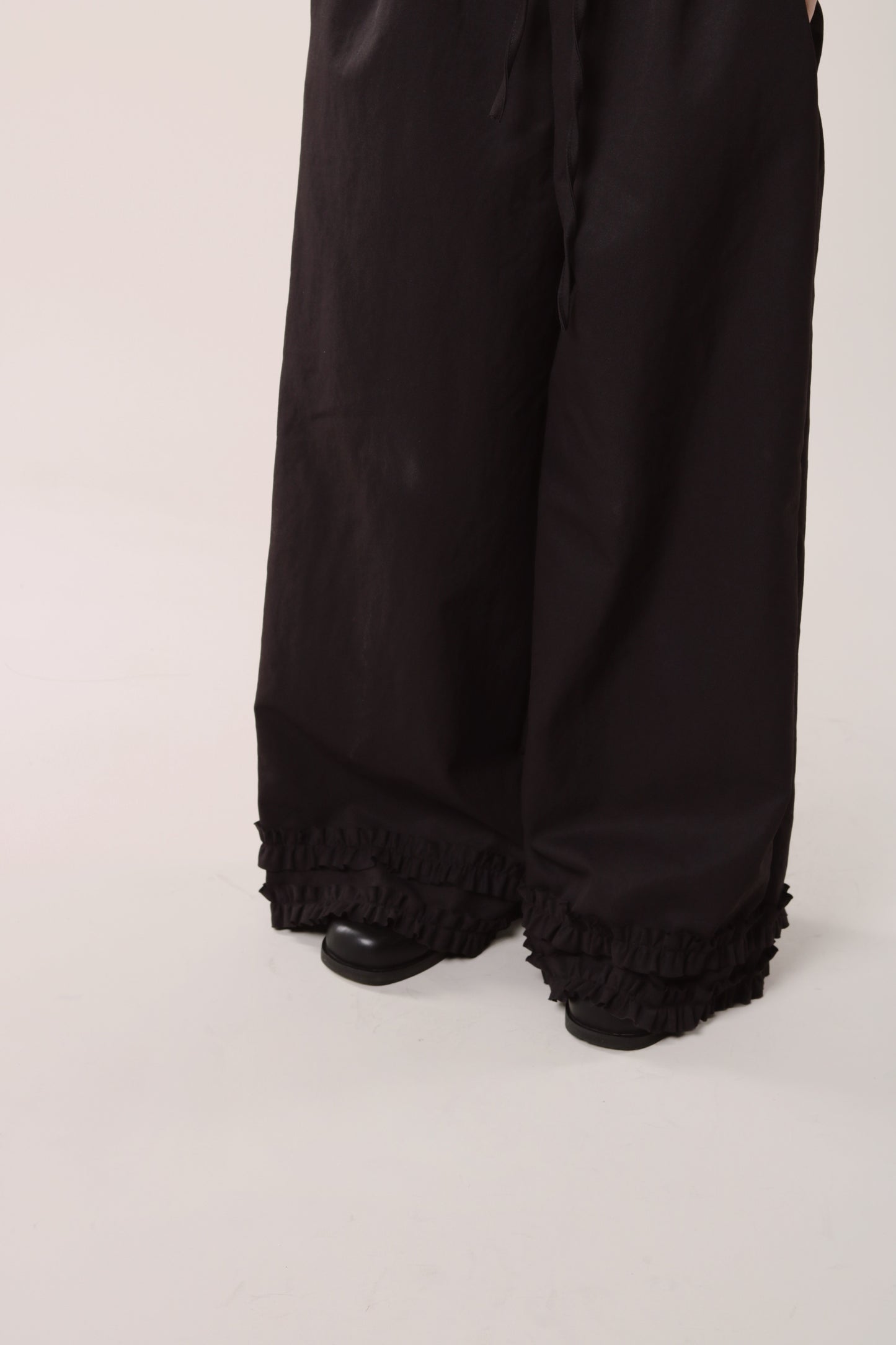 Double Ruffle Pants (Black)