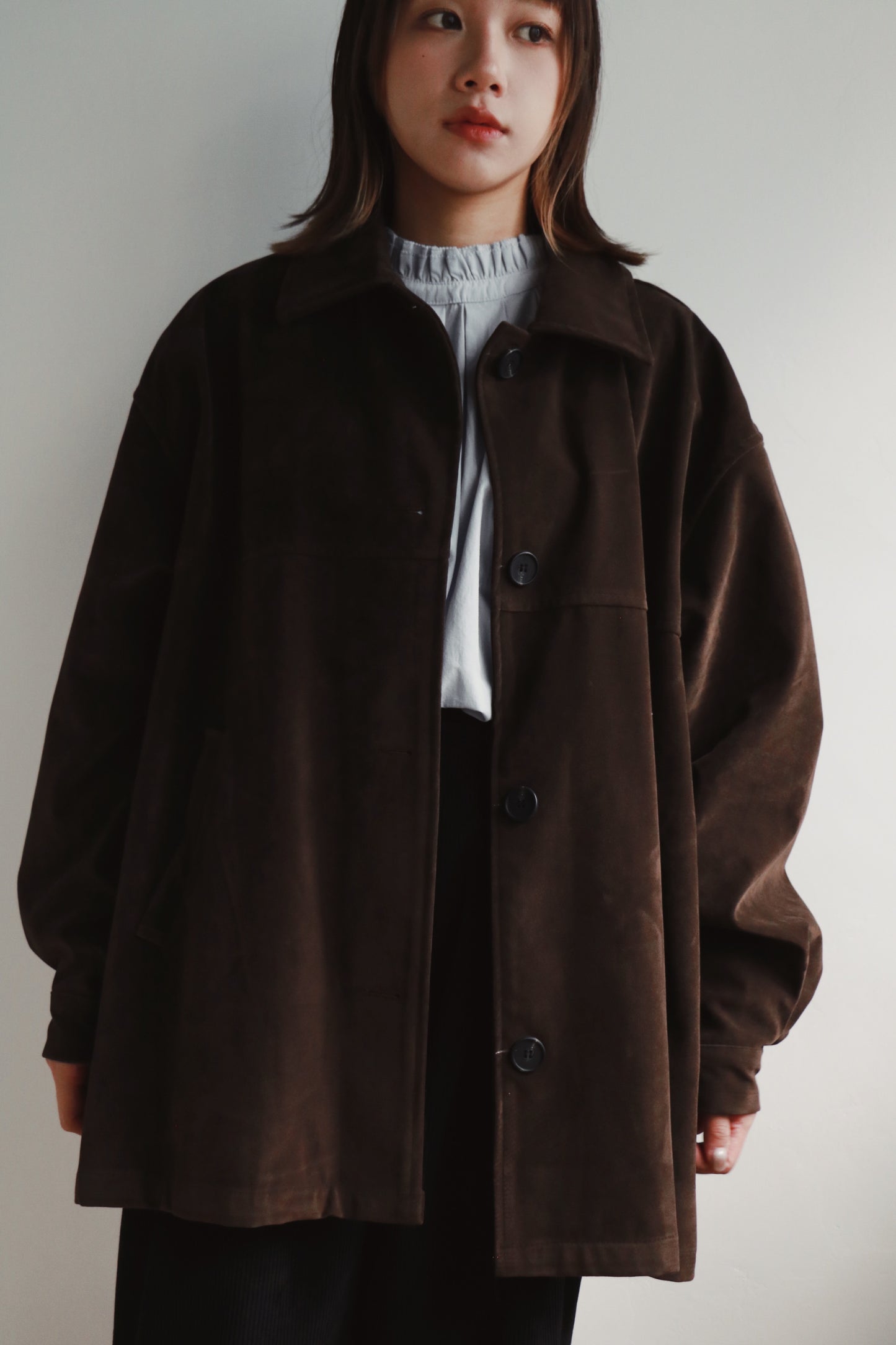 Suede Jacket (Brown)