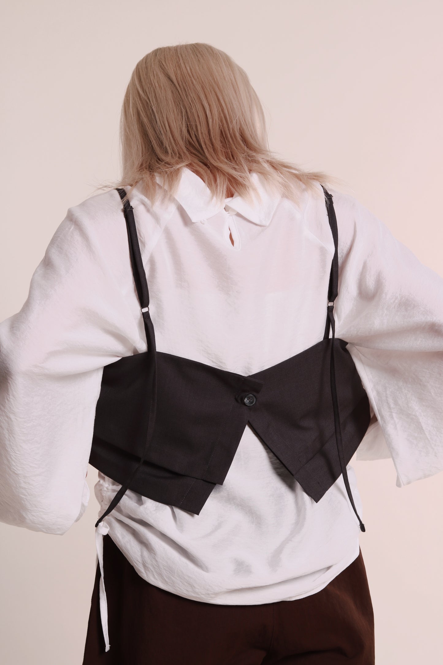 Doll Gathered Blouse (White)