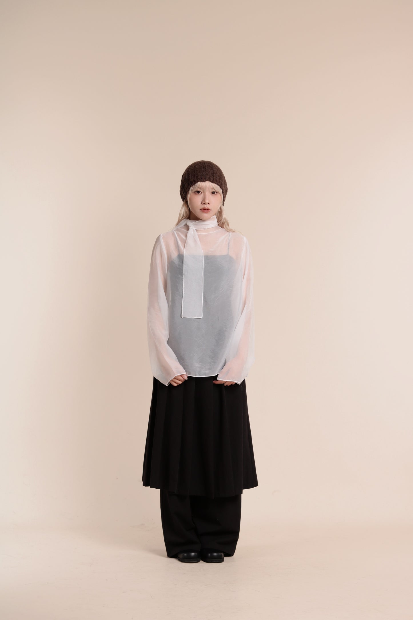 Doll See Through Blouse (White)