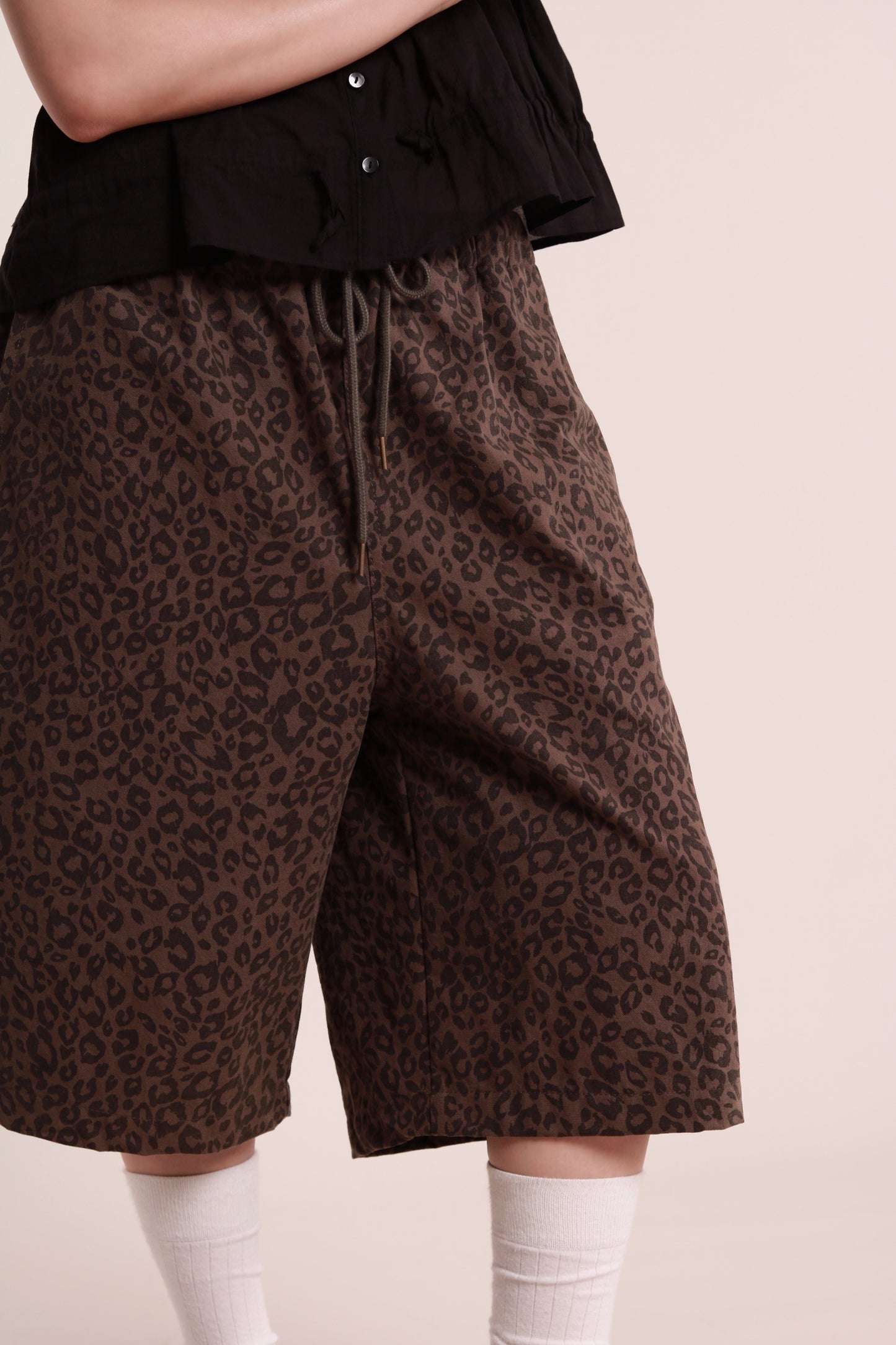 Leopard Shorts (Brown)