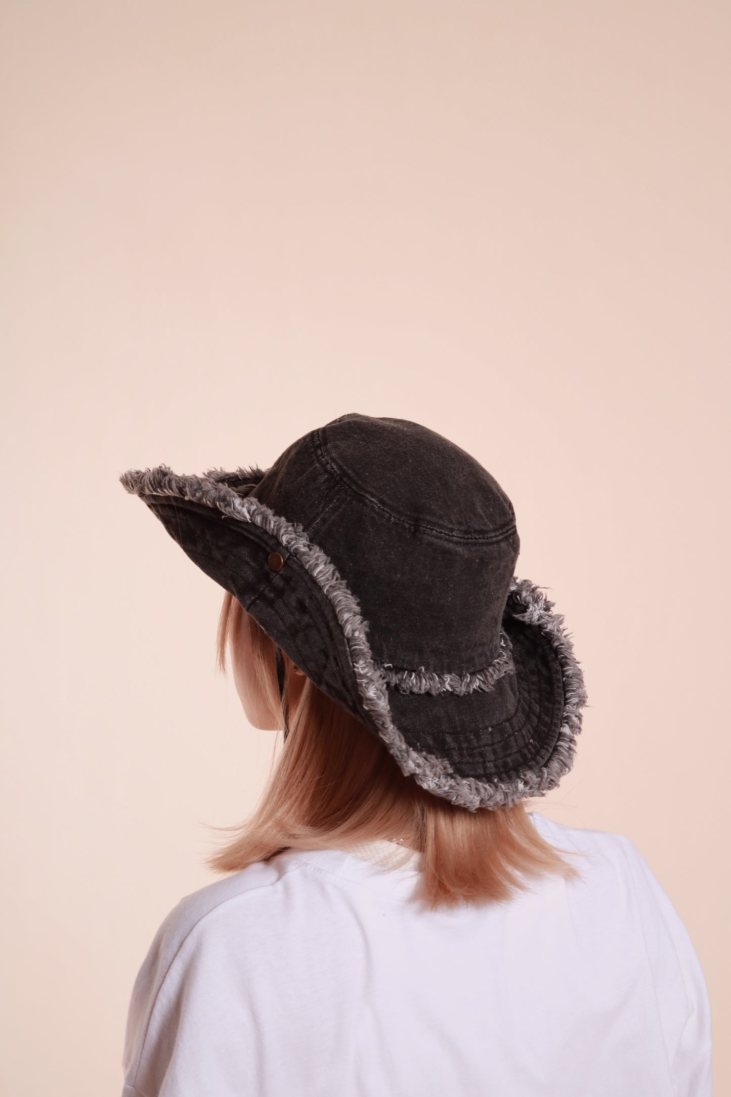 Cow Boy Denim Hat (Black)