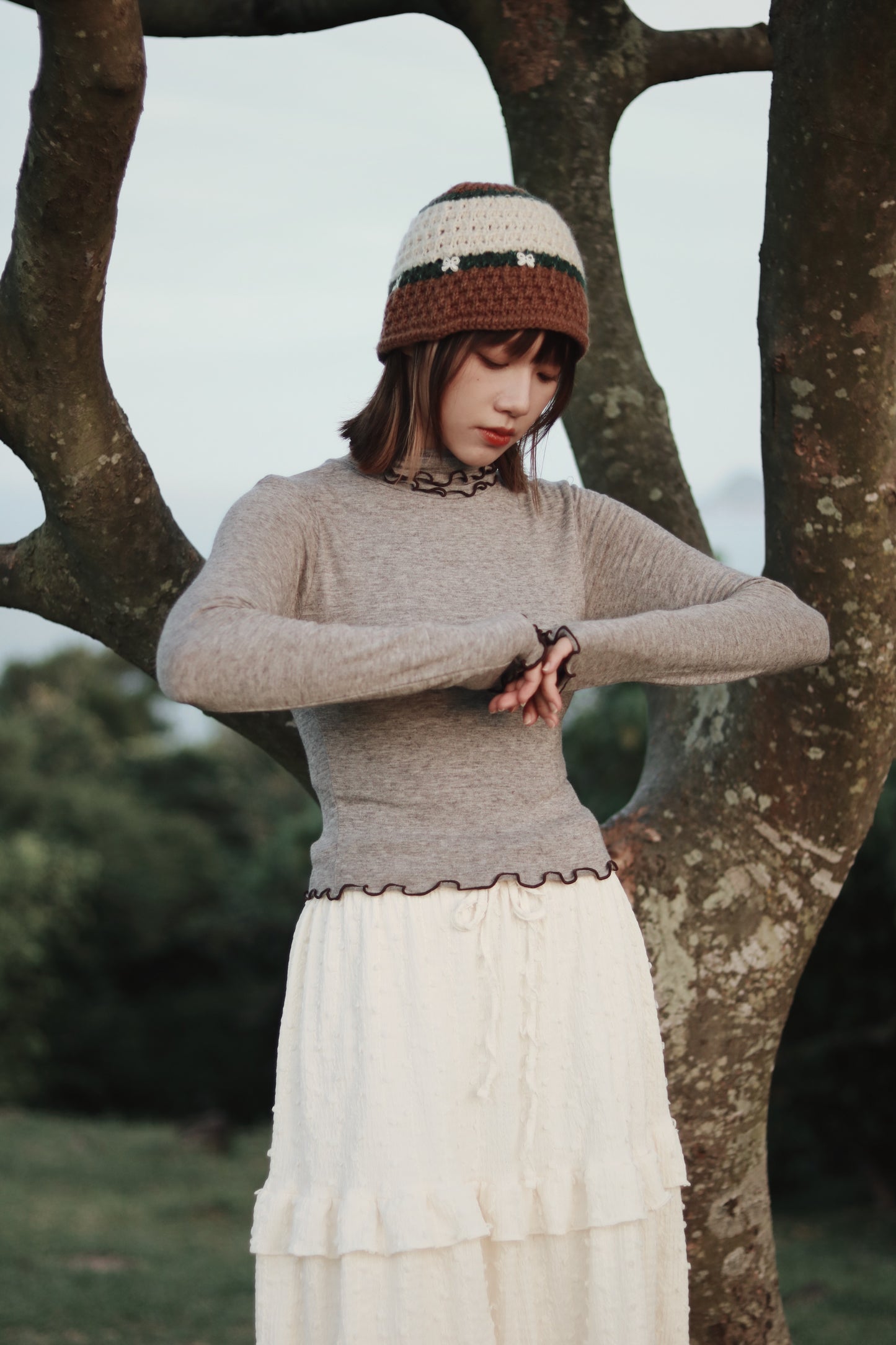 Double Fafa Top (Brown)