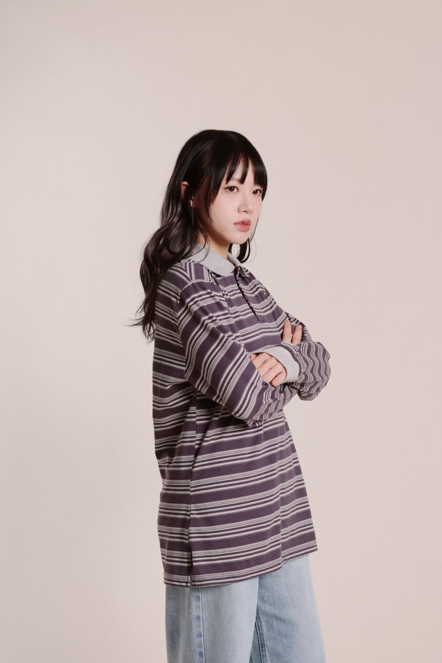 Striped Top (Purple)