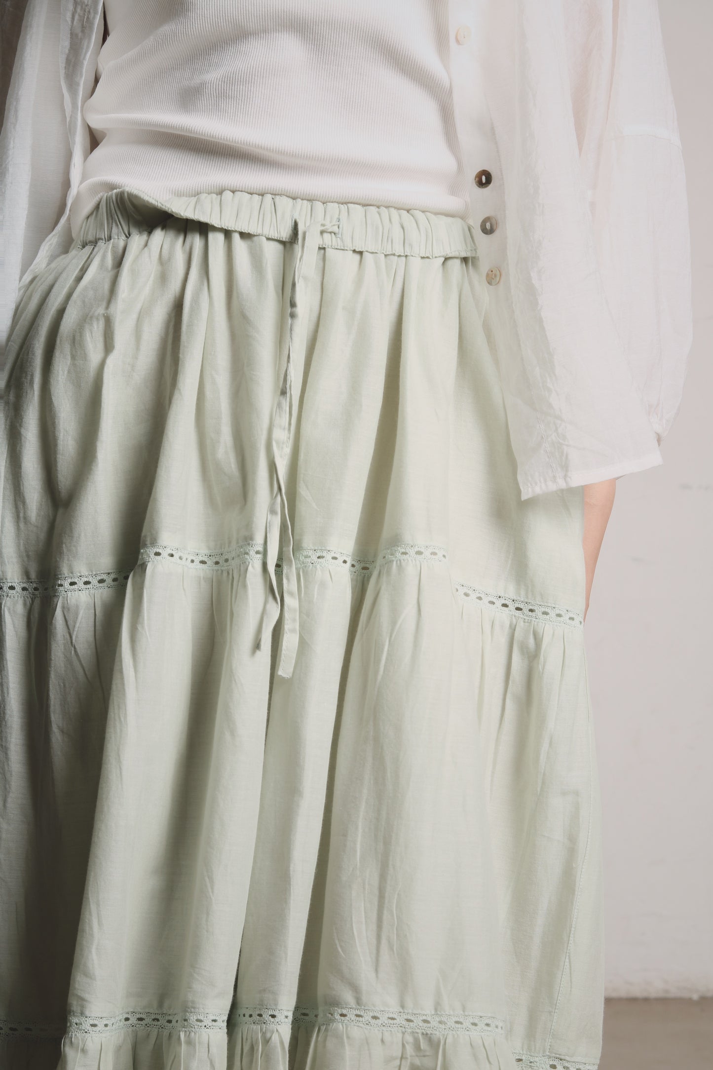 Doll Tiered Skirt (Mint)