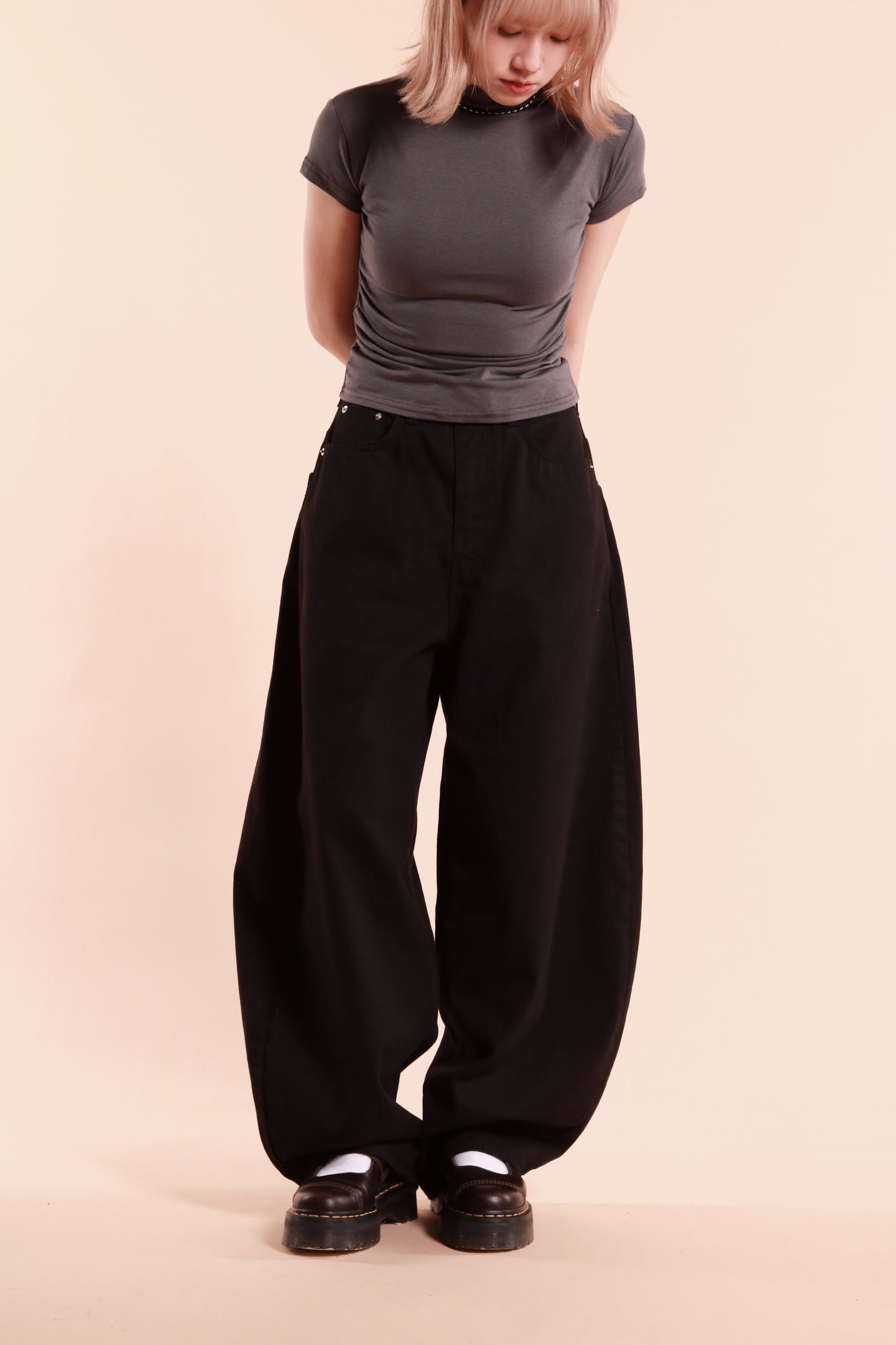 Ribbon Jeans (Black)