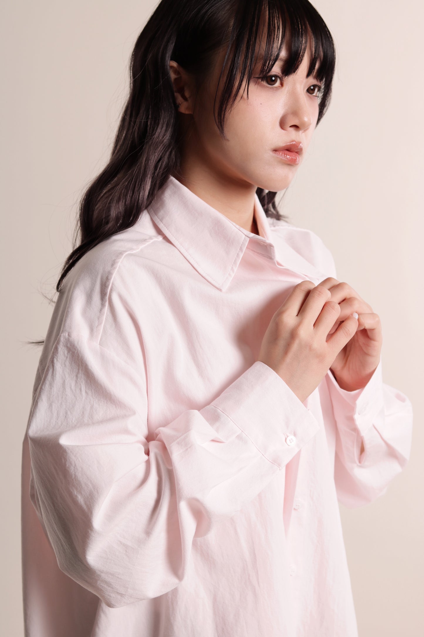 Oversized Boyfriend Shirt (Pink)