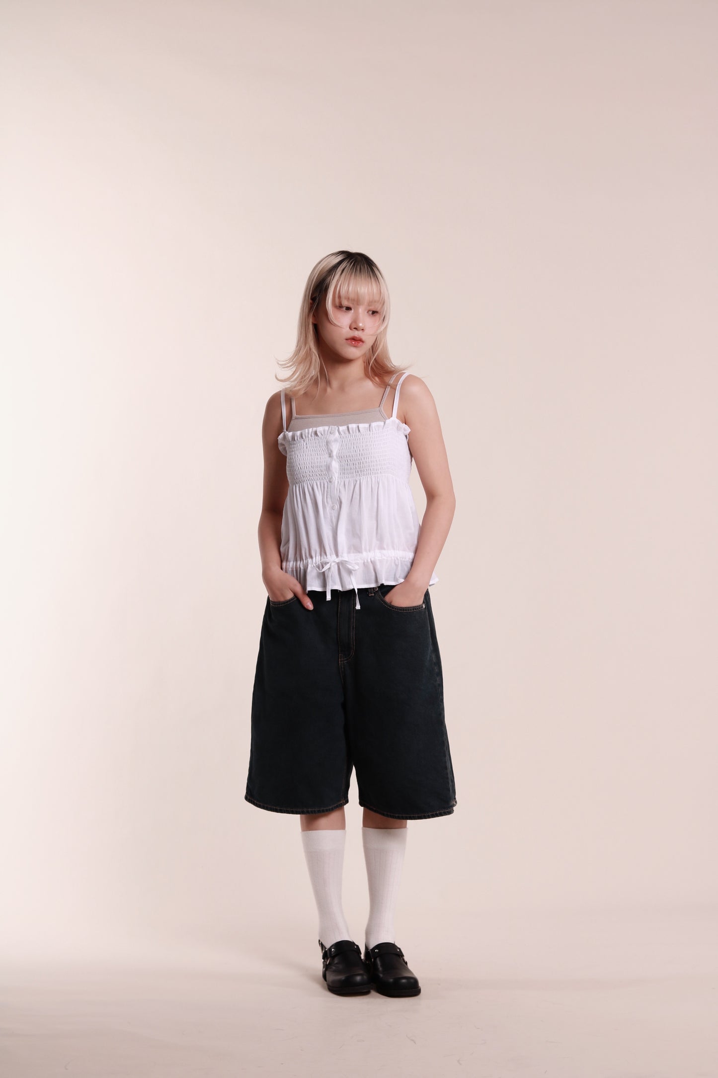 Audrey Sleeveless Top (White)