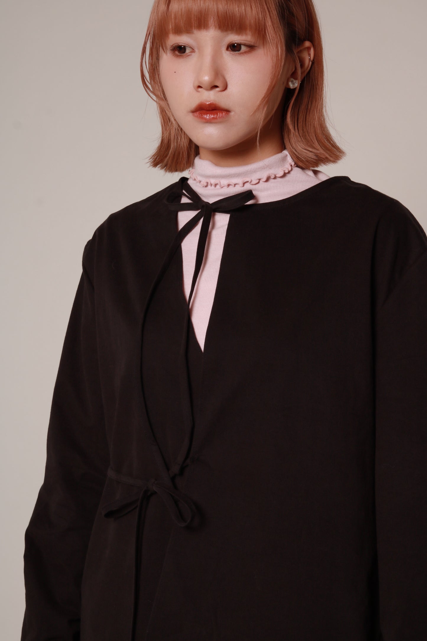 Ribbon Shirt (Black)
