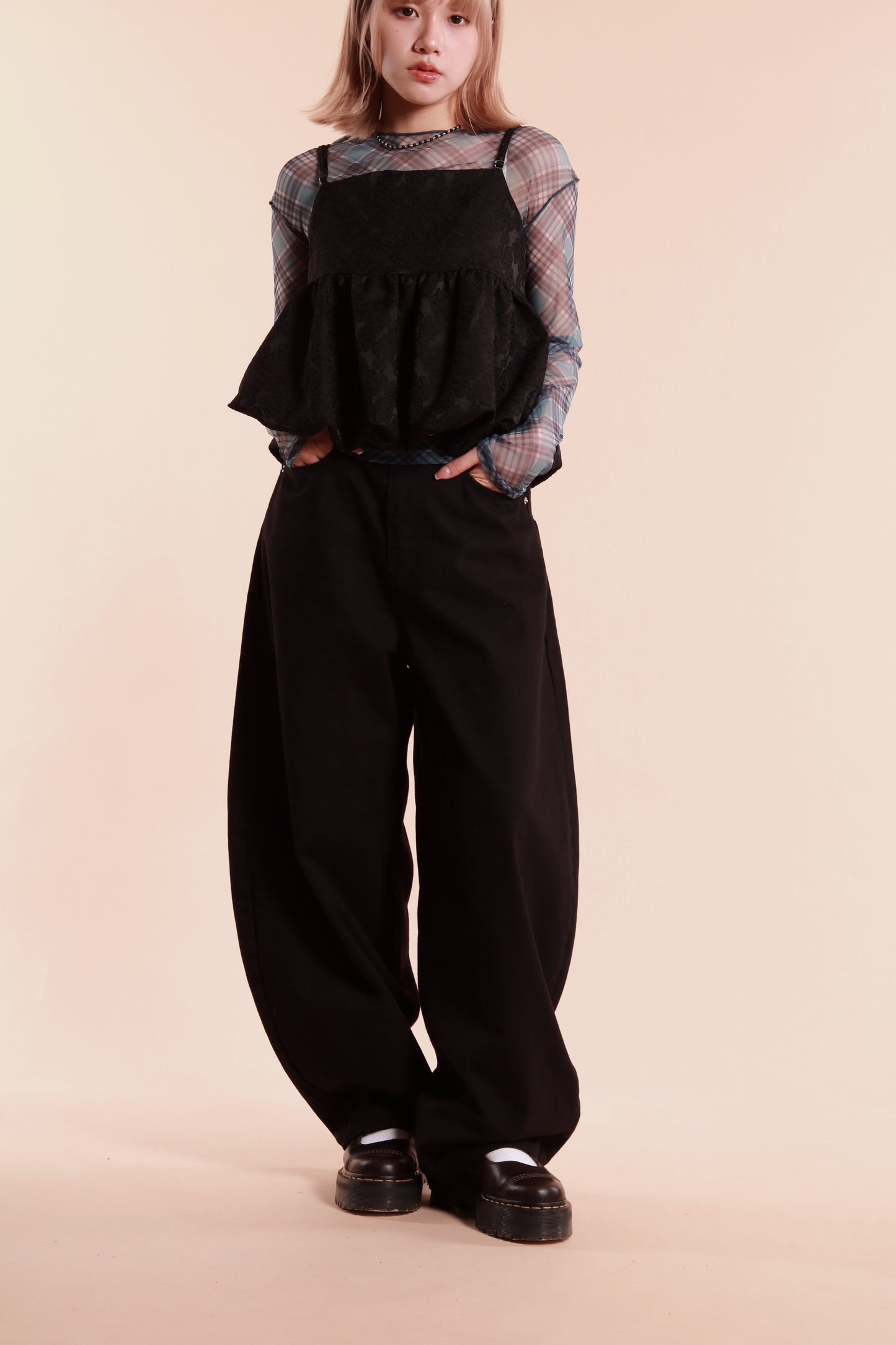 Ribbon Jeans (Black)