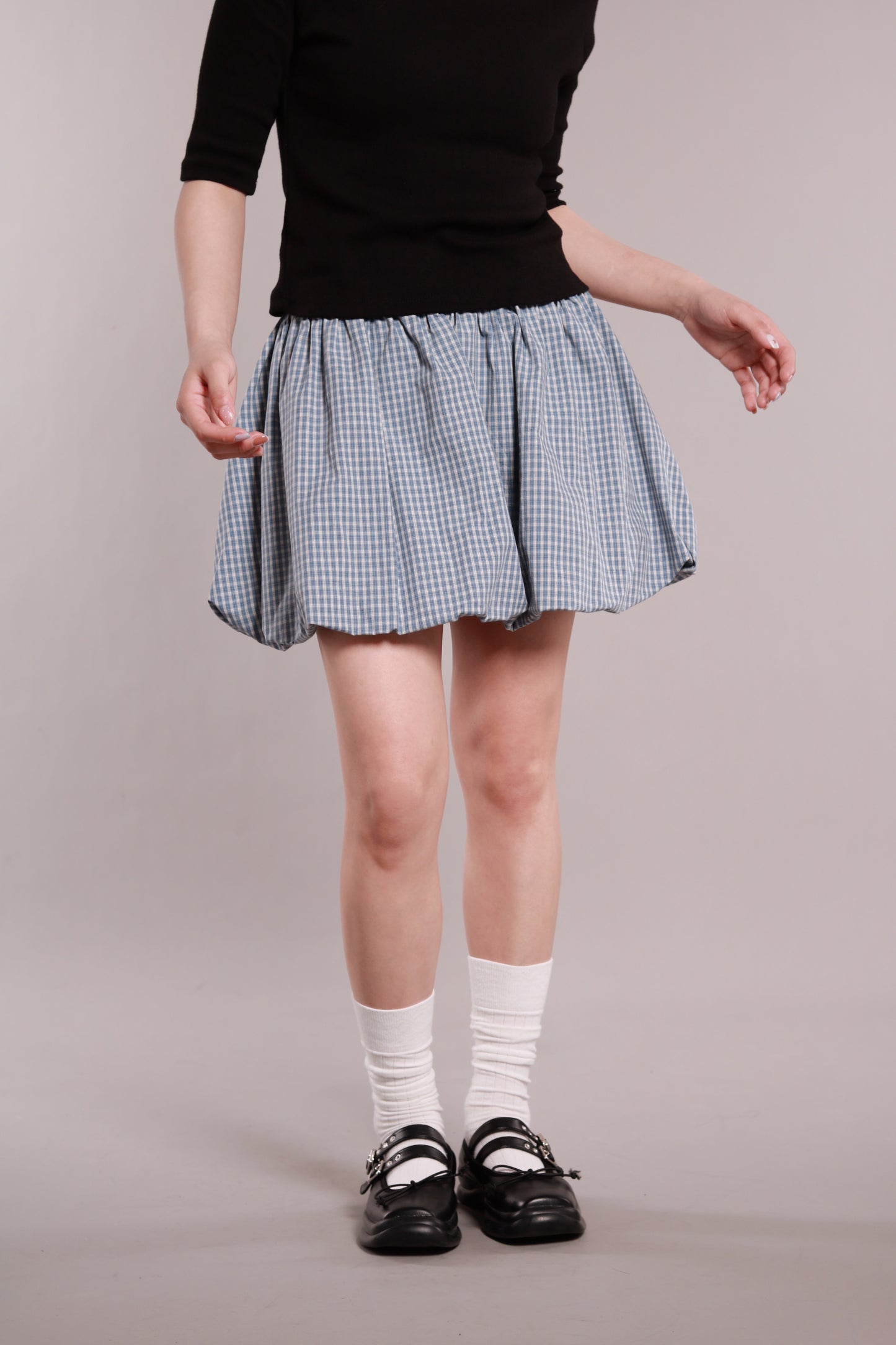 Ballon Mini Skirt (Blue)