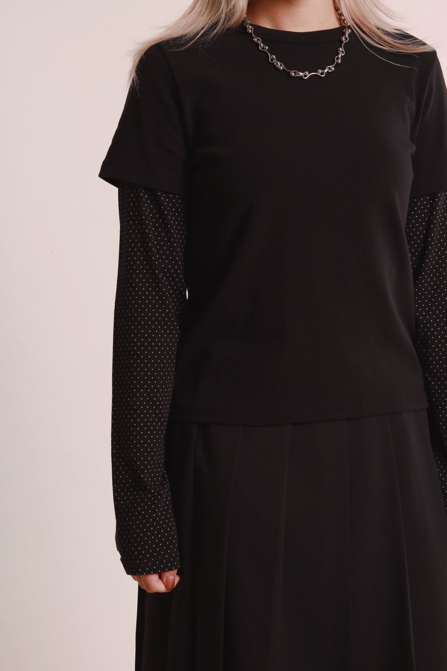 Layered Dot Top (Black)