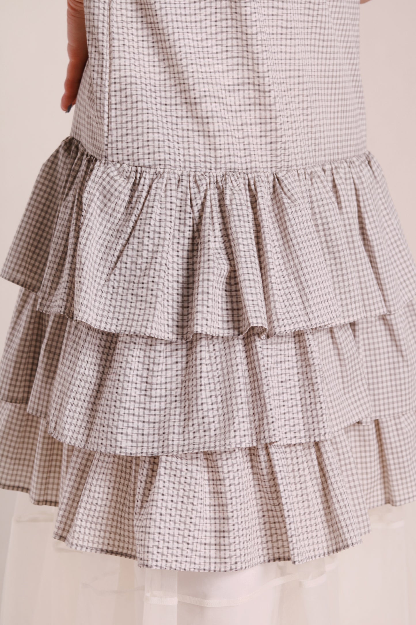 Layered Ruffle Dress (Ivory)