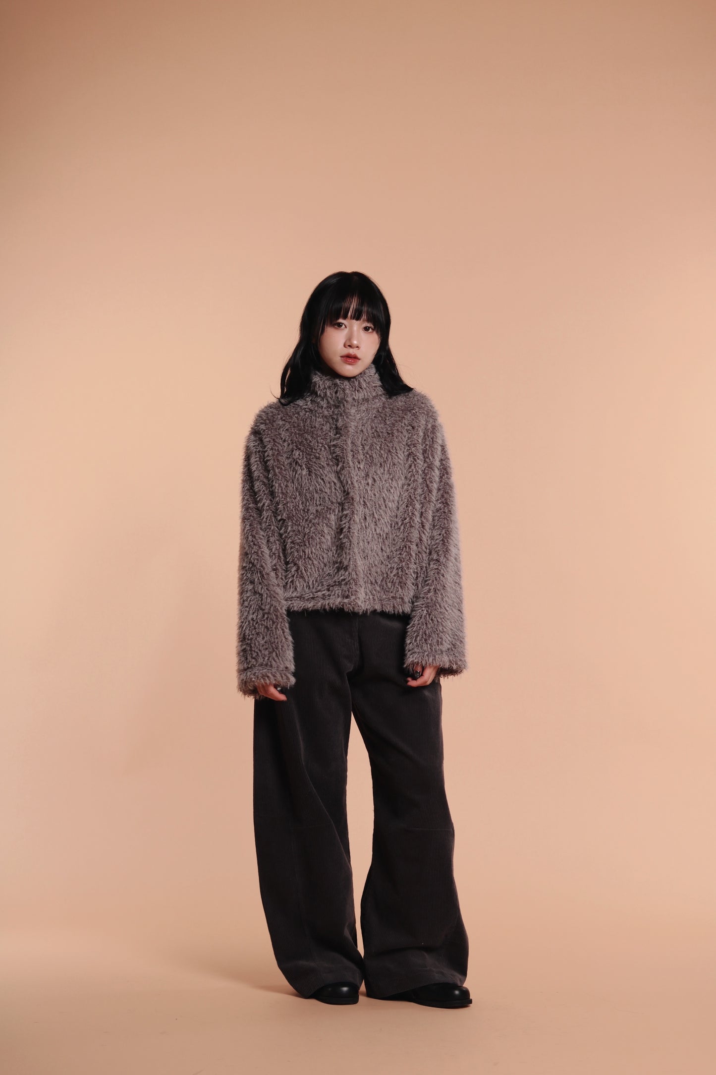 Fluffy Cardigan (Grey)