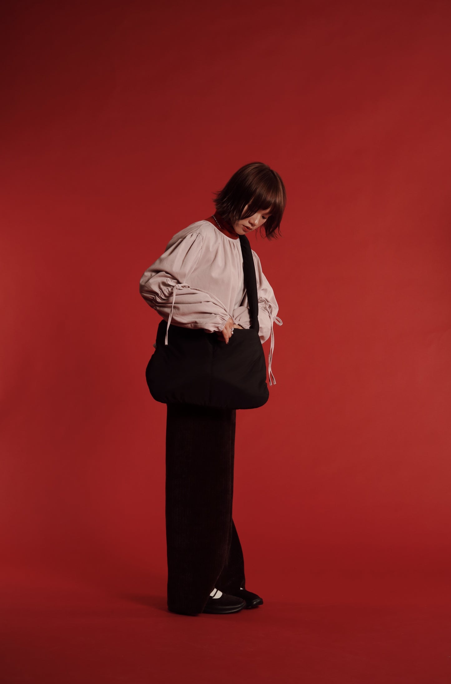 Doll Cloud Bag (Black/Brown/Ivory)