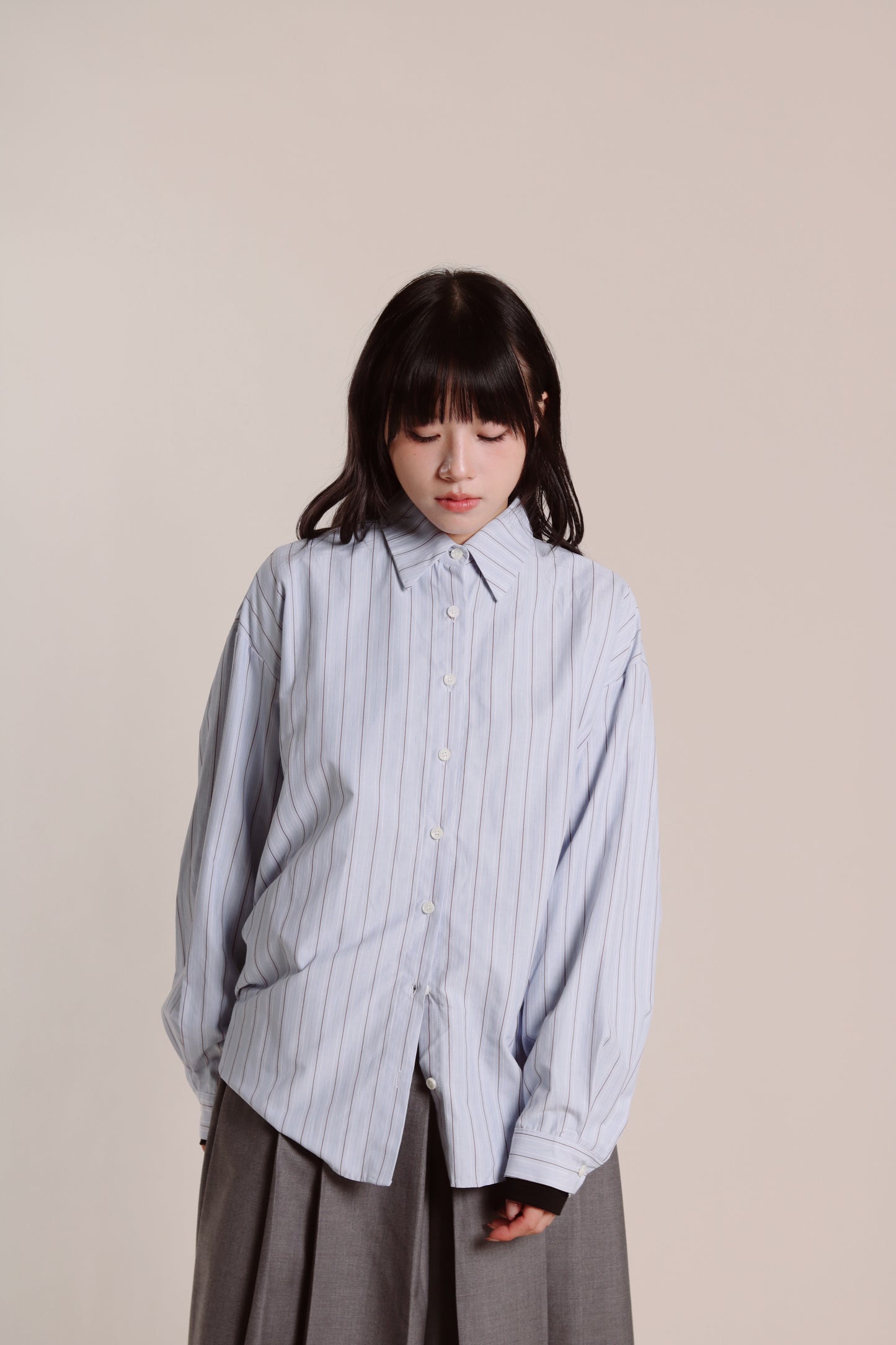 Spring Striped Shirt (Blue)