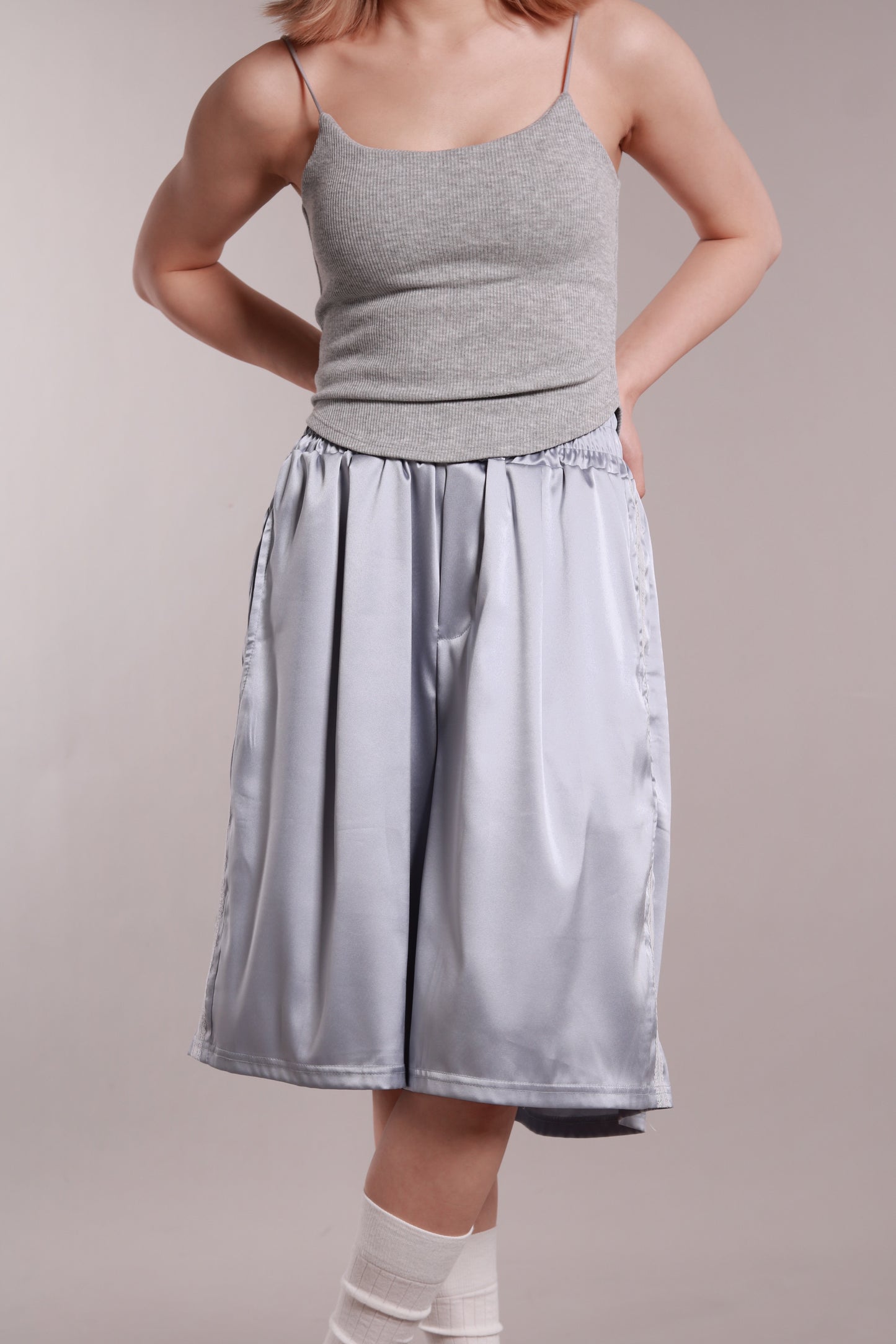 Sporty Lace Shorts (Sky)