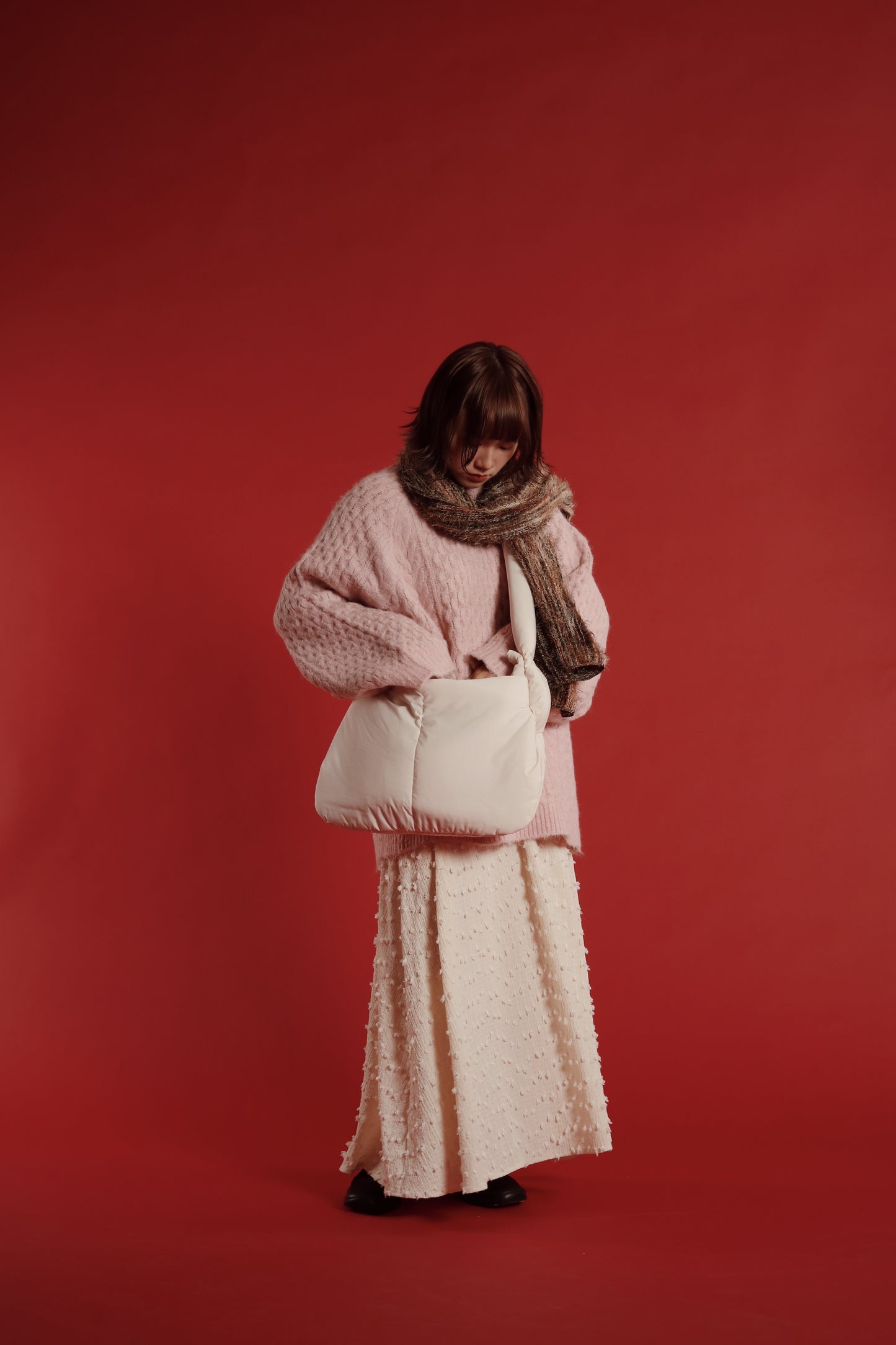 Doll Cloud Bag (Black/Brown/Ivory)