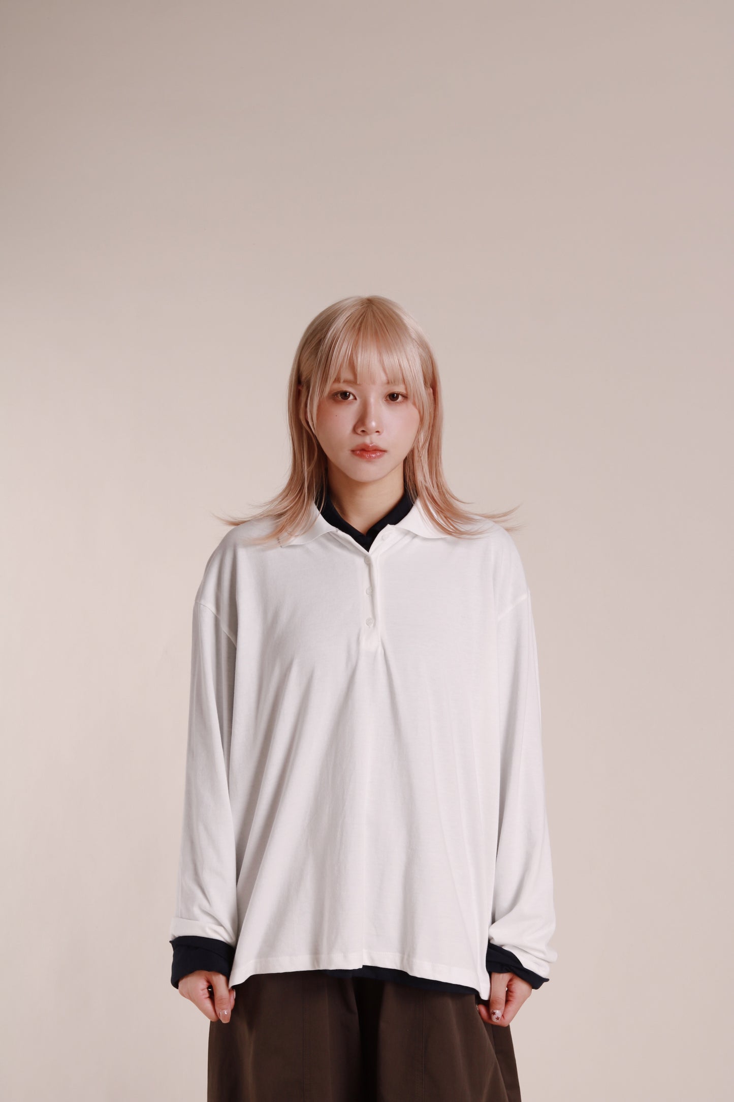 Autumn Polo Top (White)