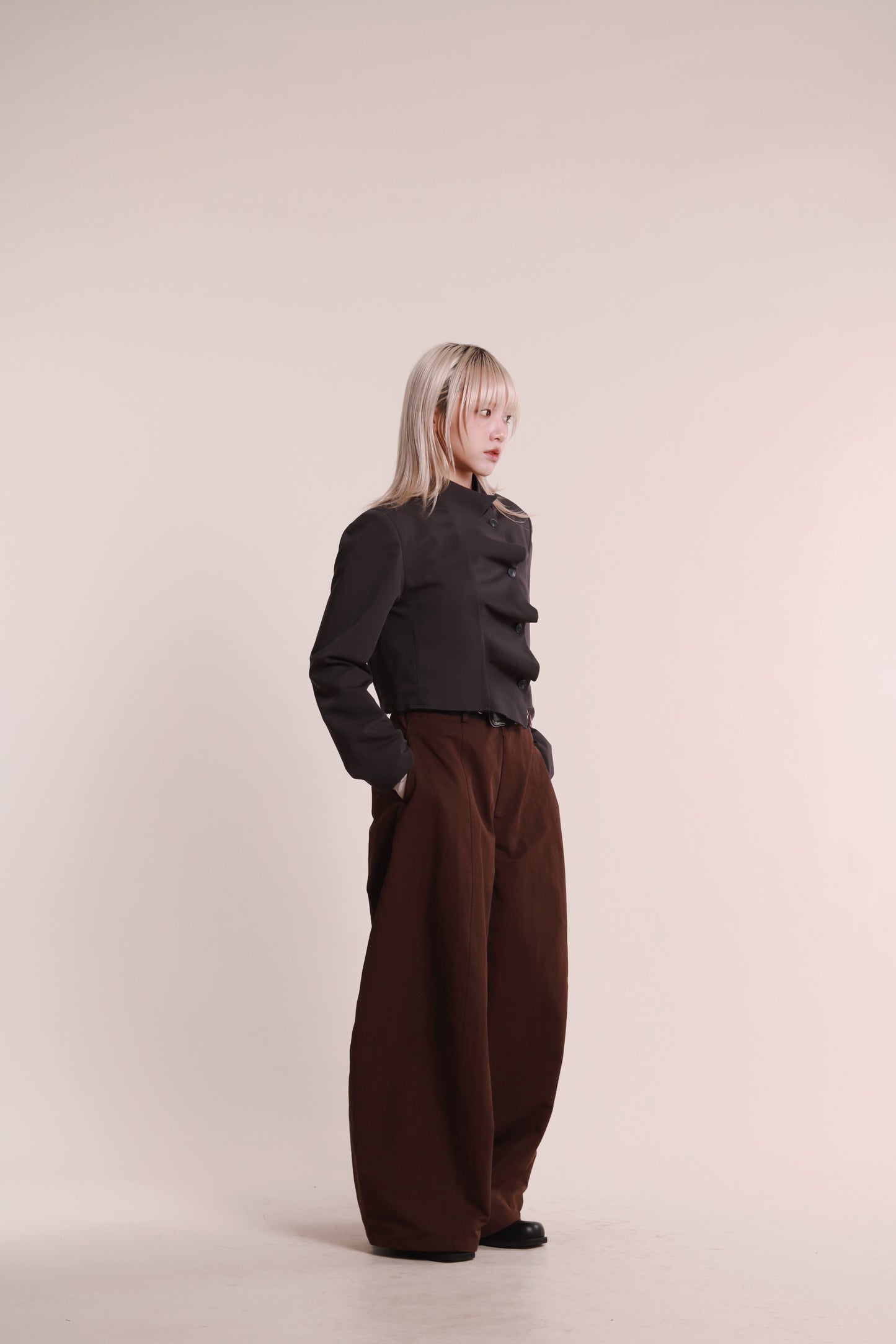 Gentle Pleat Jacket (Charcoal)