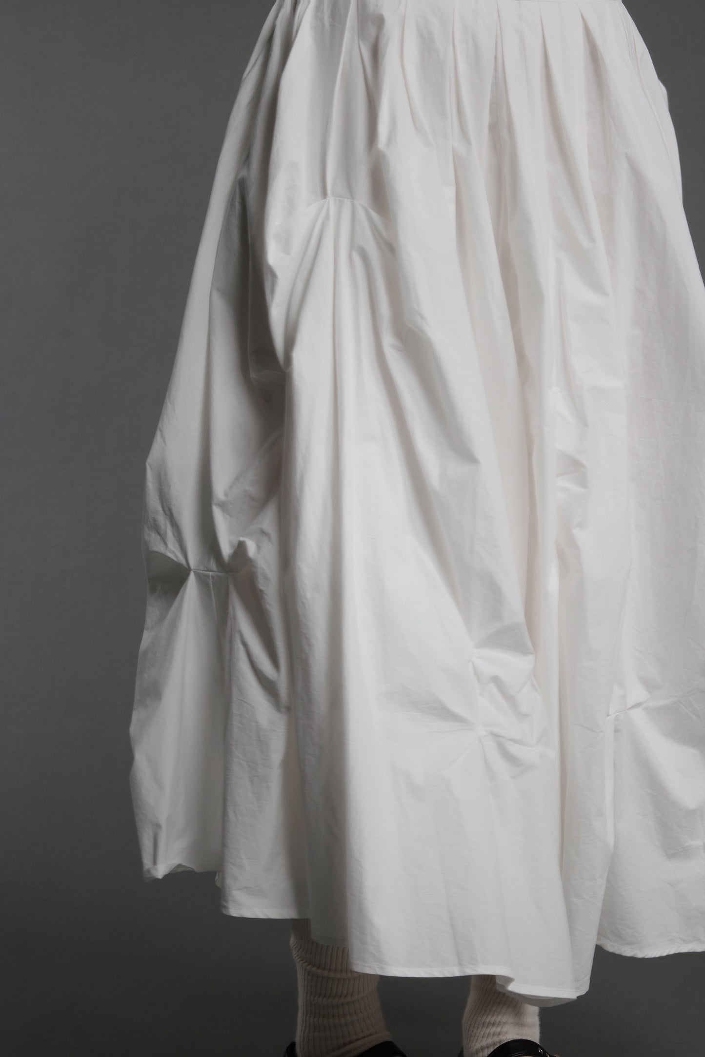 Doll Gathered Skirt (White)