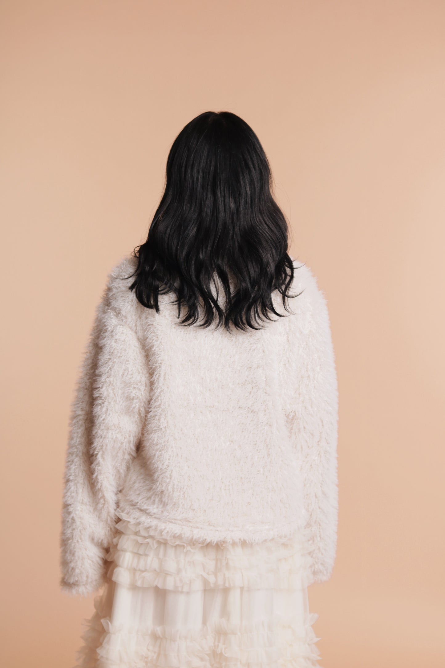 Fluffy Cardigan (Ivory)