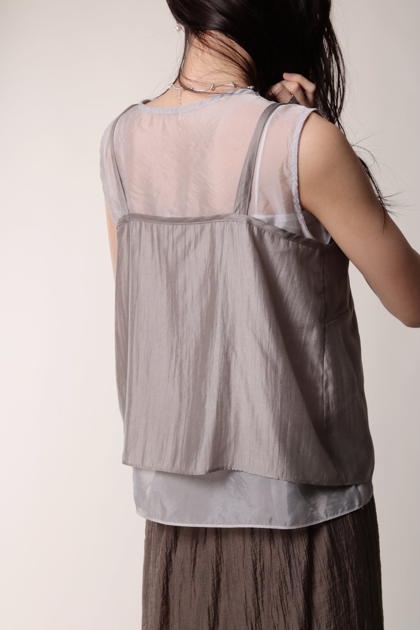 Chaya Layered Top (Beige)