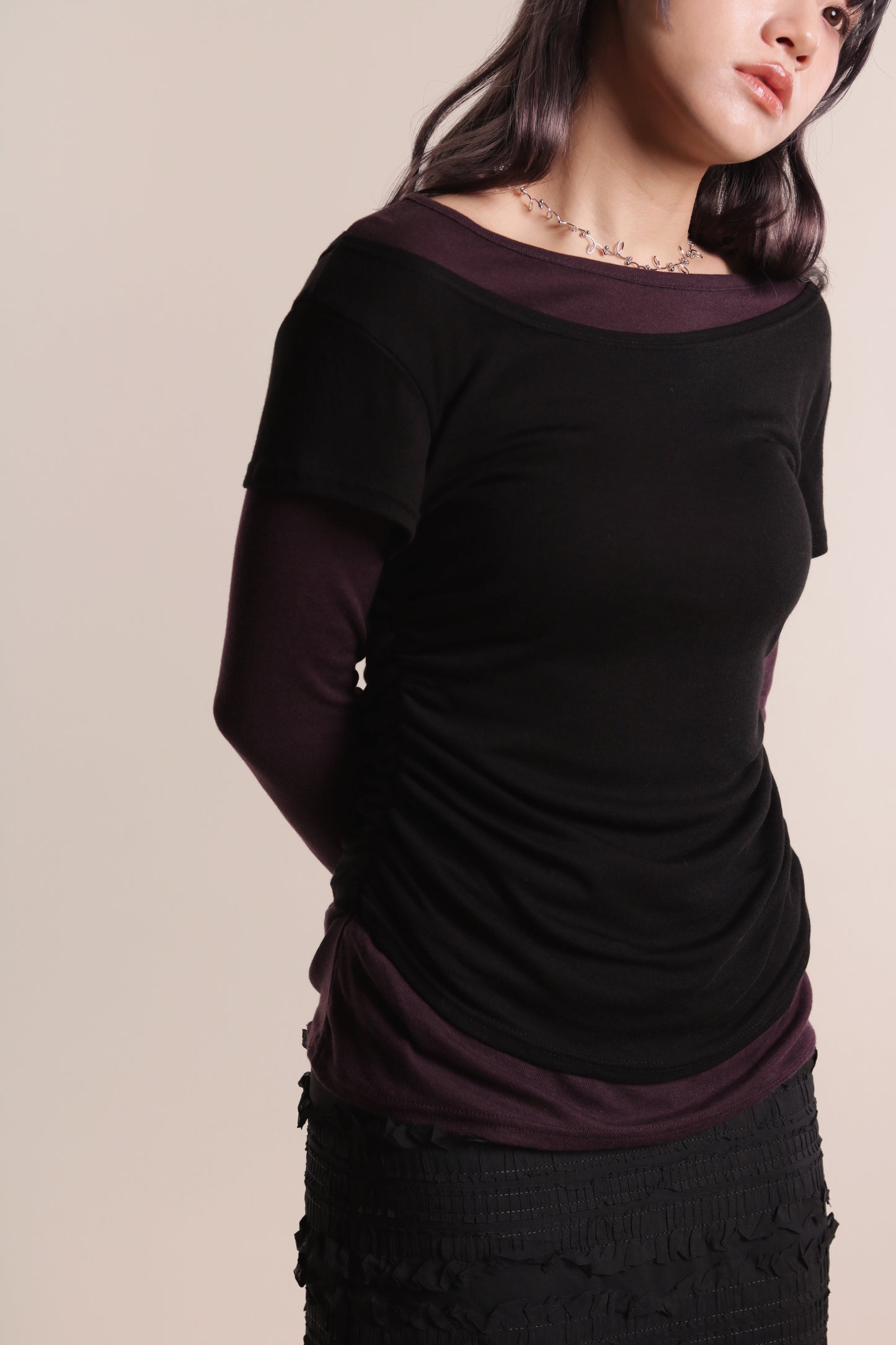 Mila Layered Top (Purple)