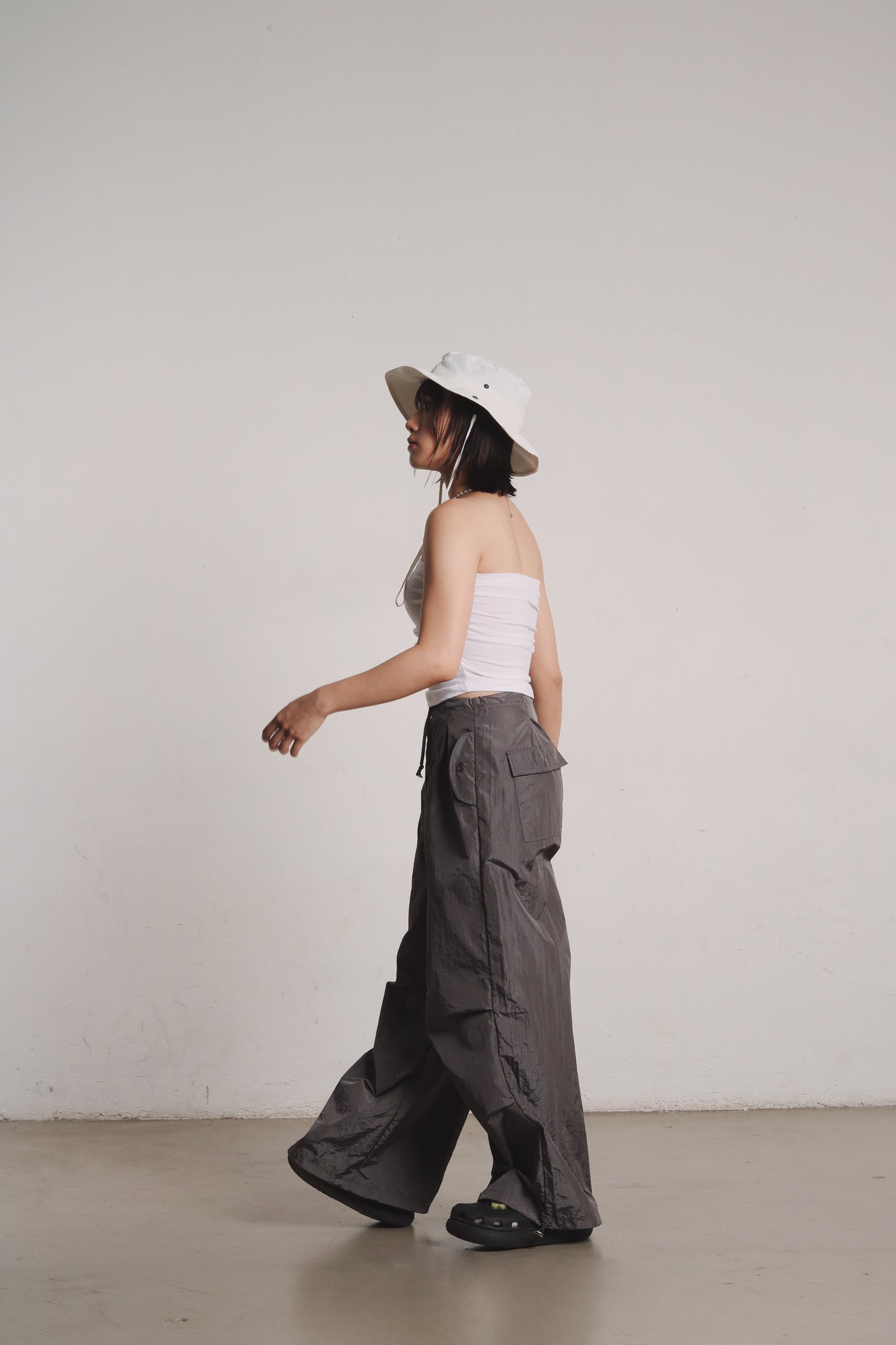 Gathered Tube Top (White)