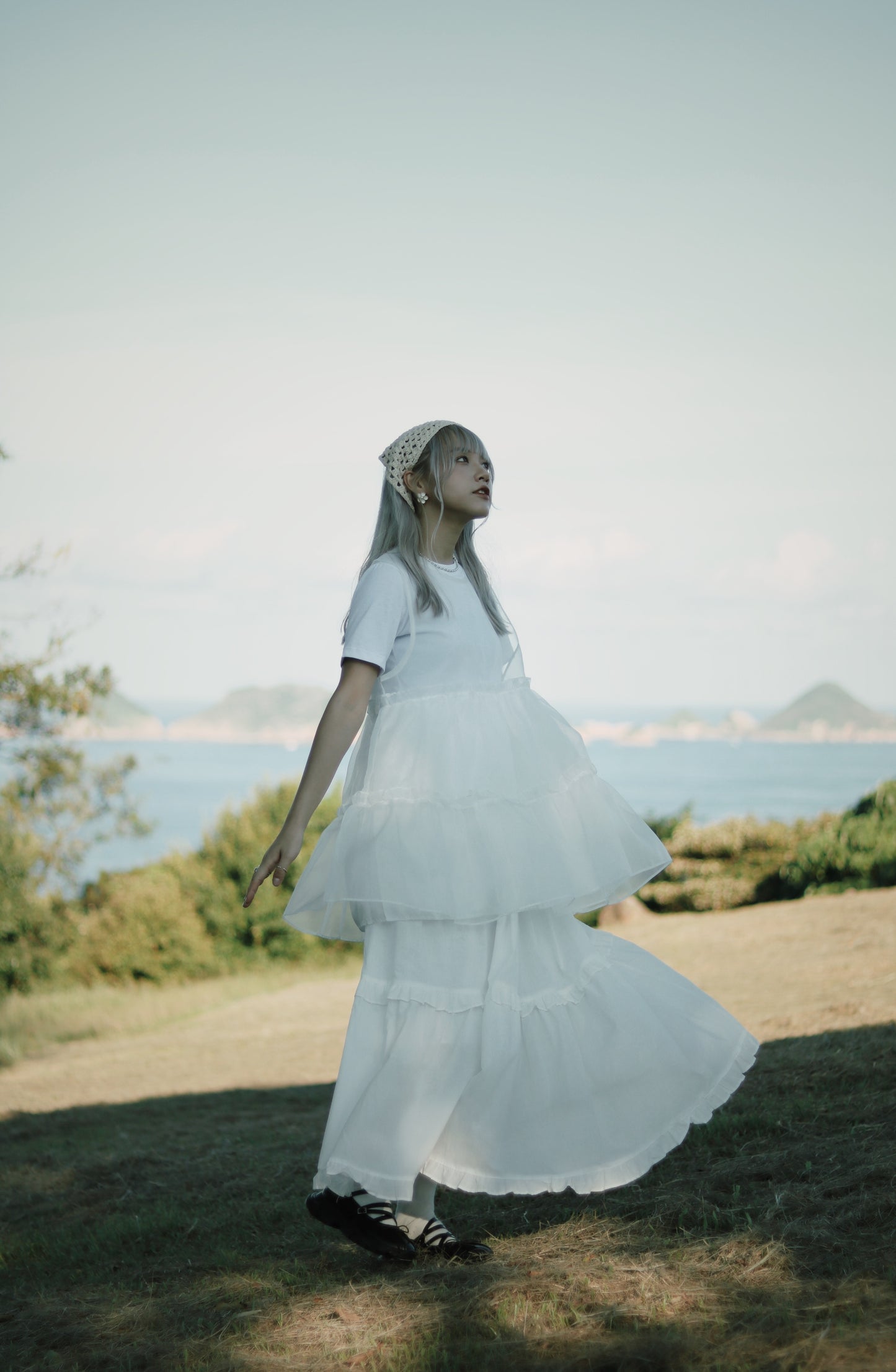 Ruffle Skirt (White)