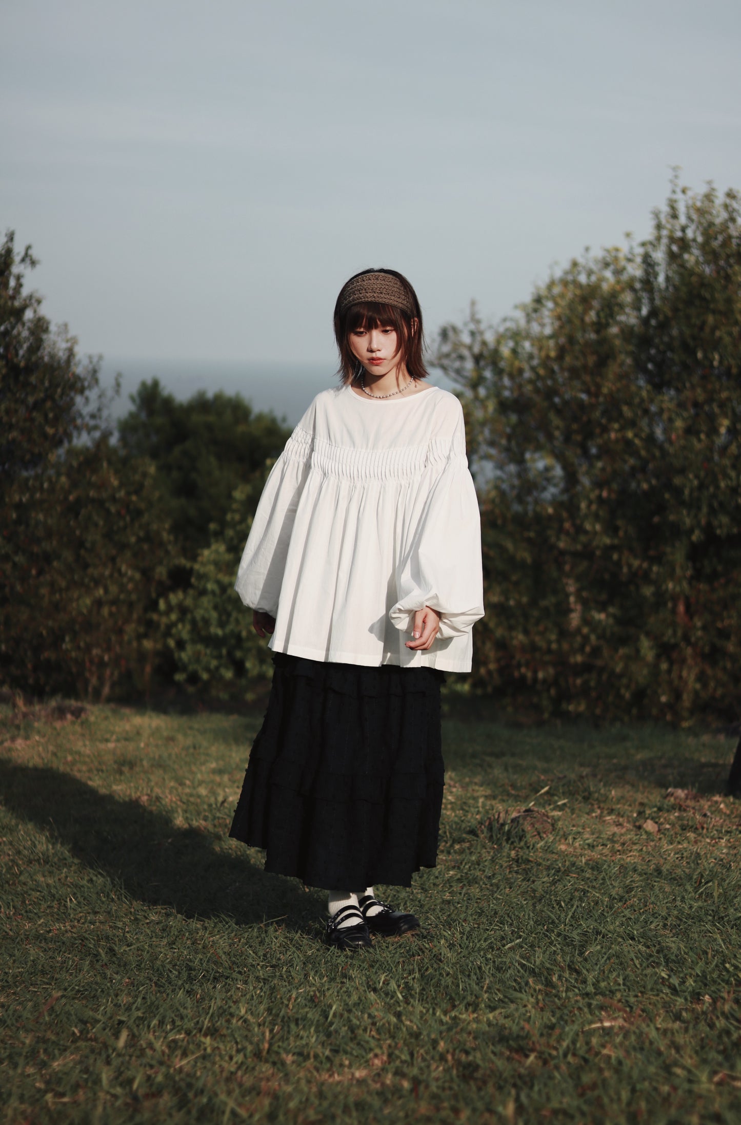 Ribbon Headband (Black/Brown/Grey/Ivory/Pink)