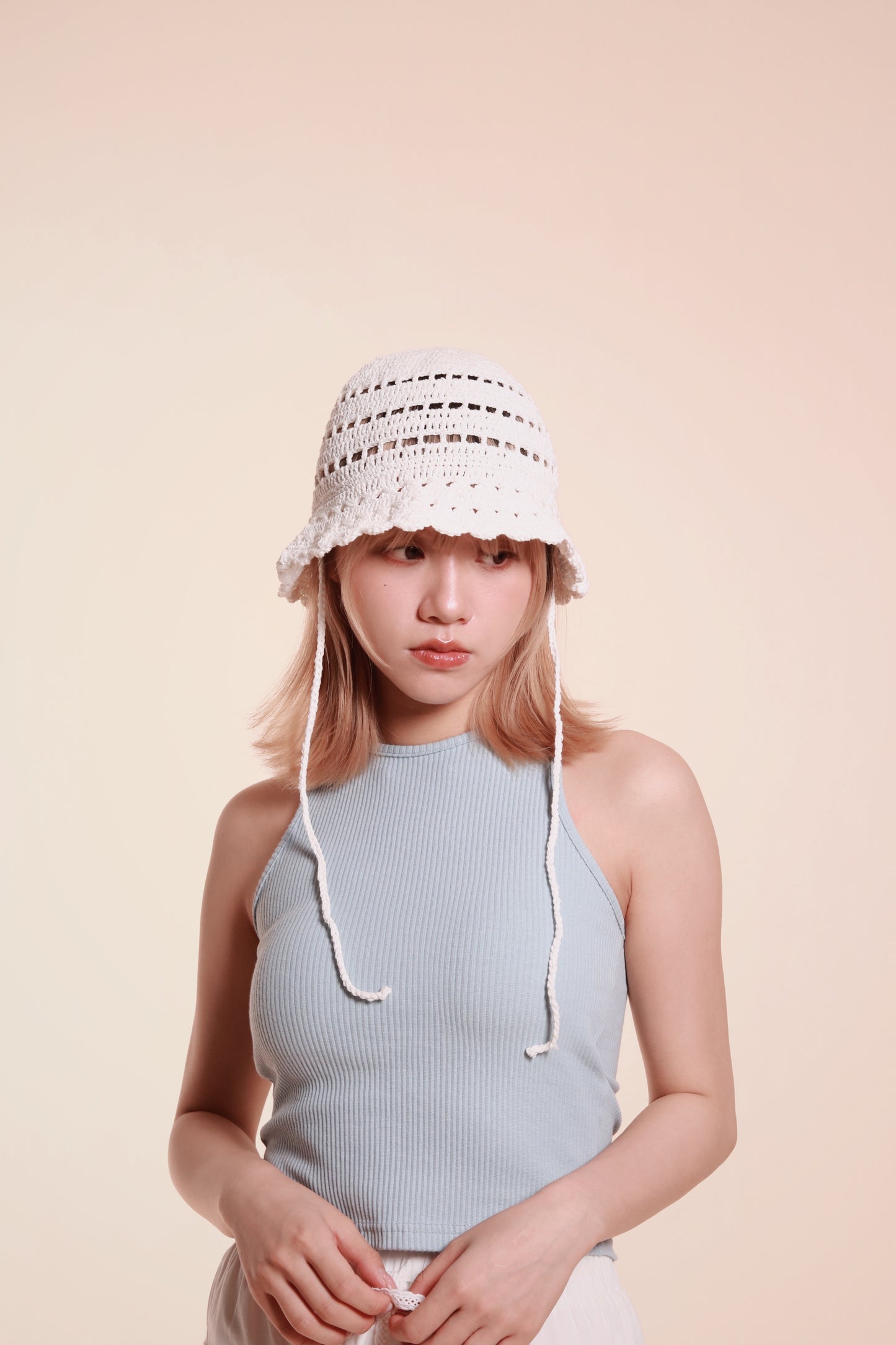 Padded Rib Tank (Baby Blue)