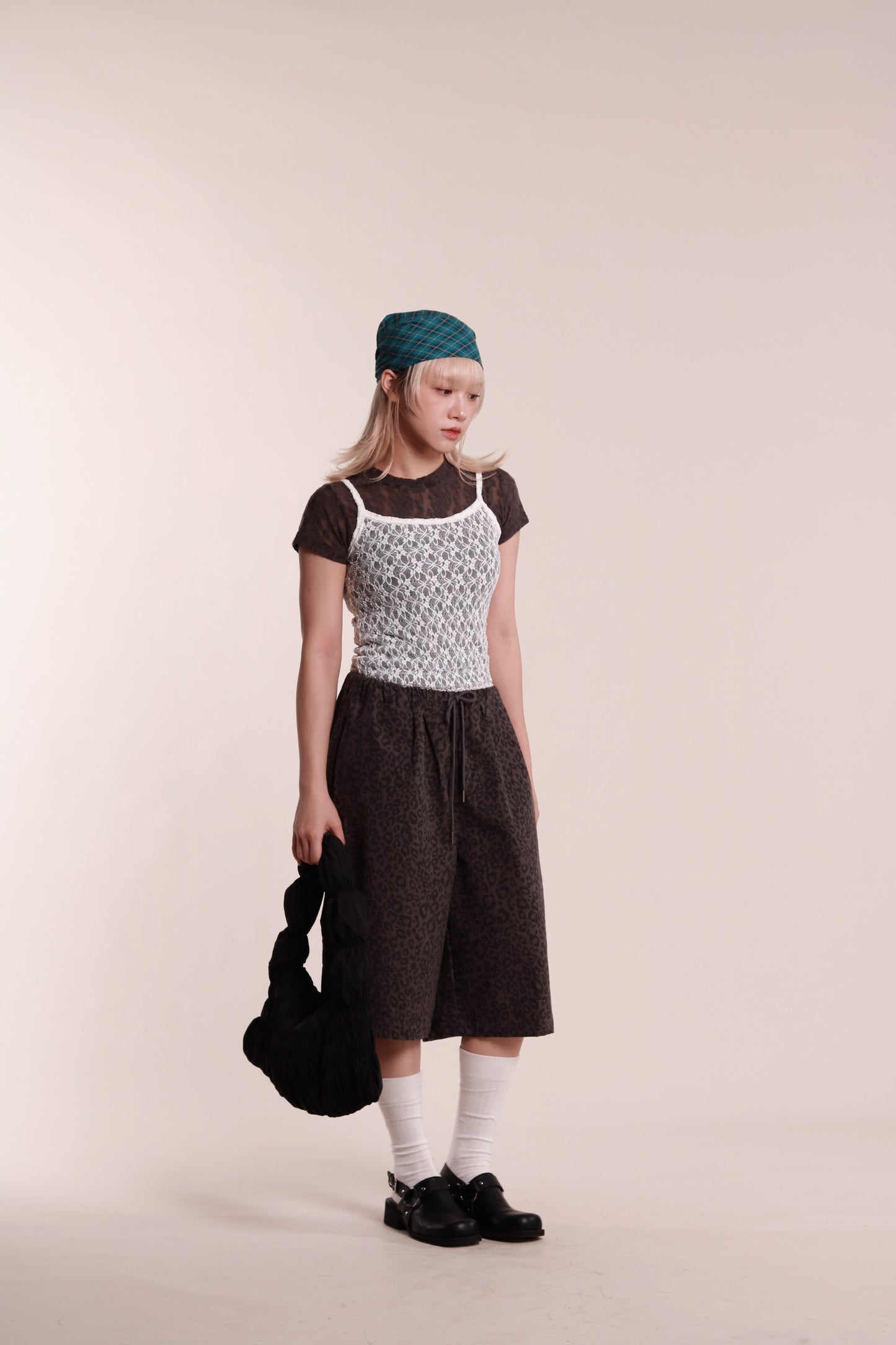 Mesh Sleeveless Top (White)