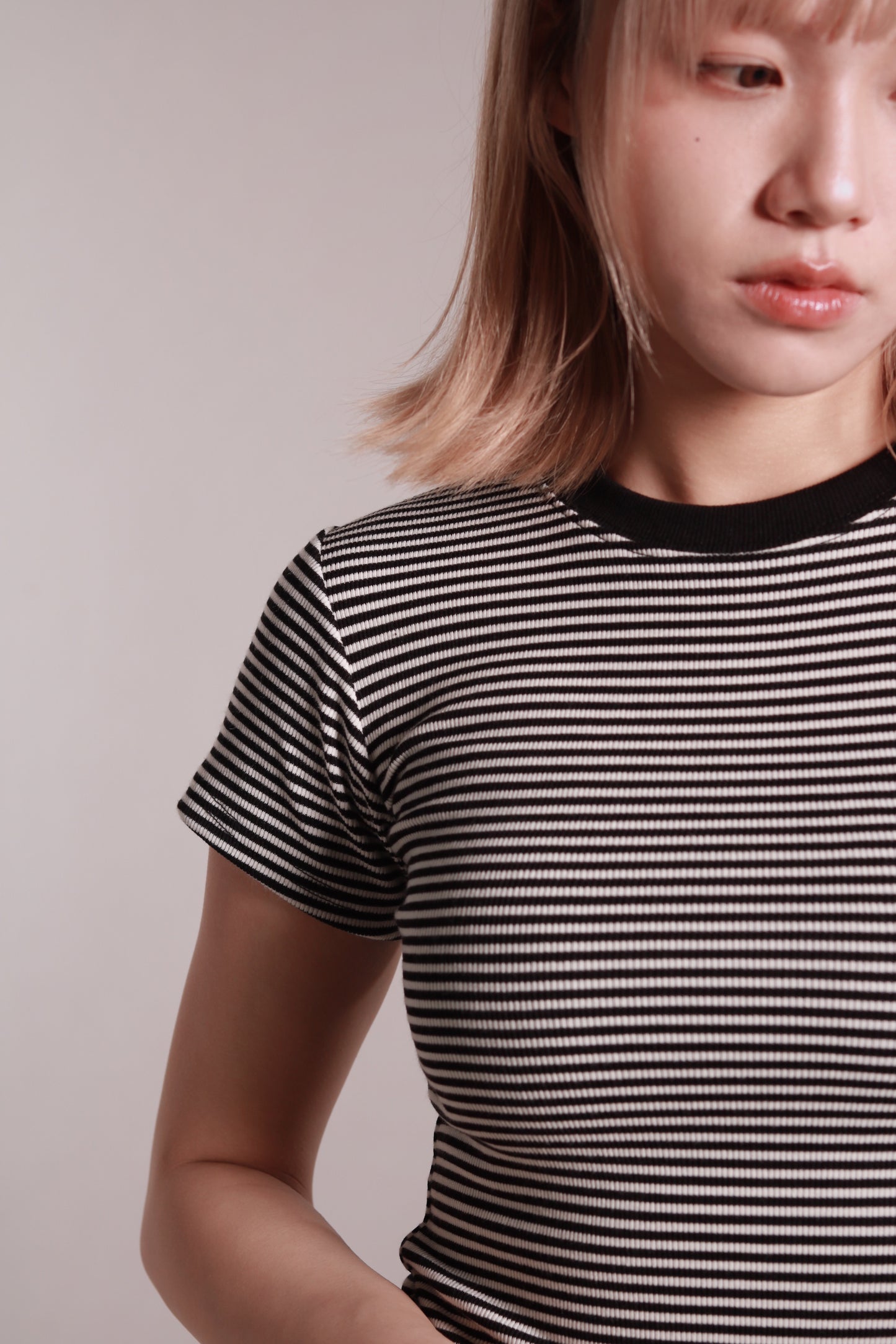Basic Striped Tee (Black)