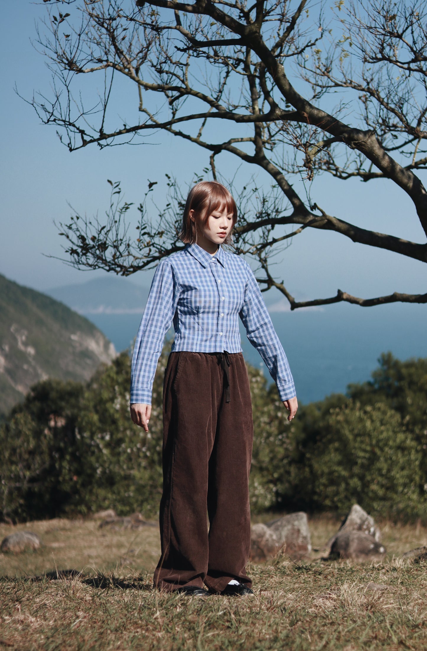 Cropped Shirt (Checkered)