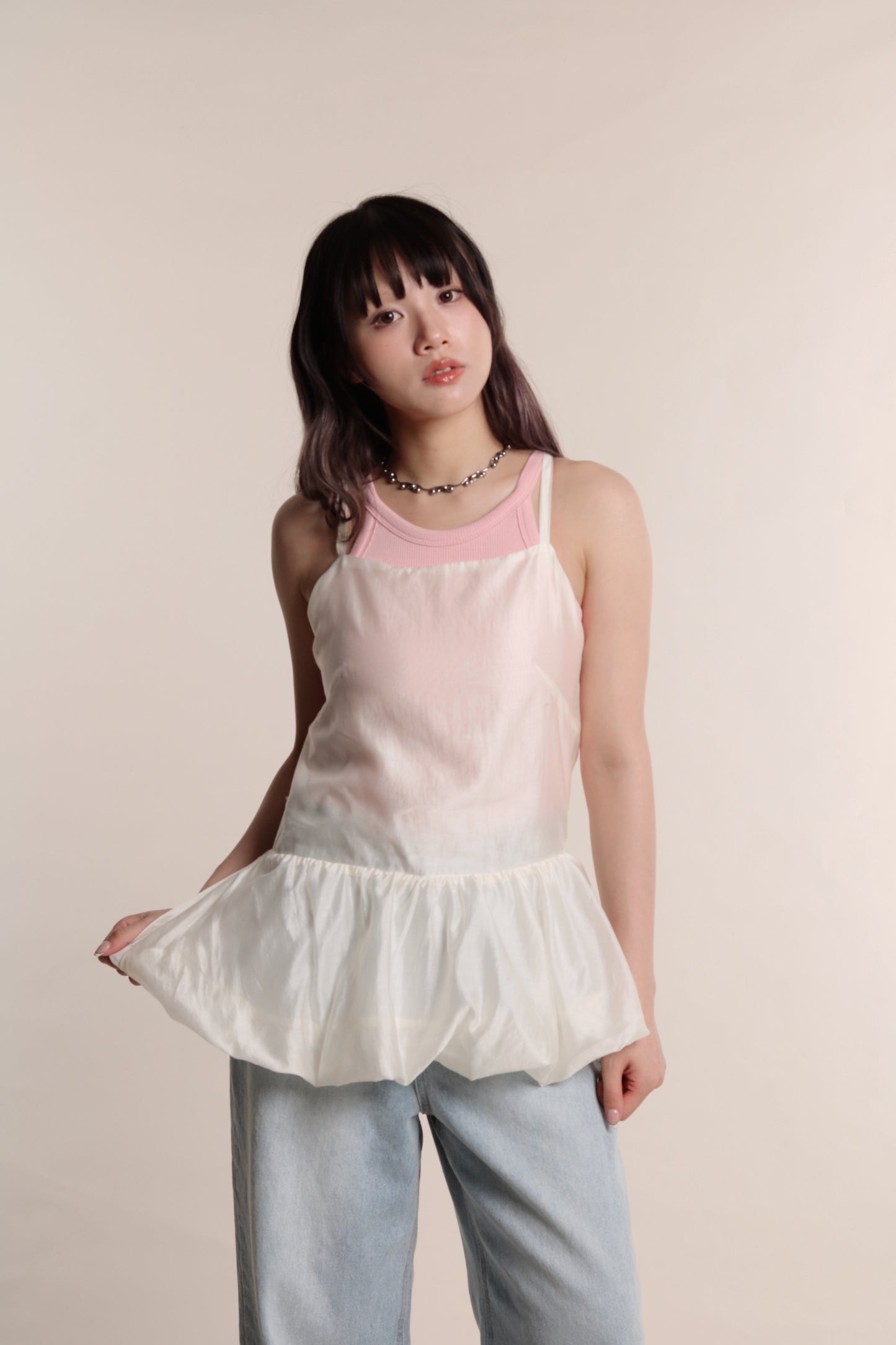 Ribbed Slim Bra Top (Pink)