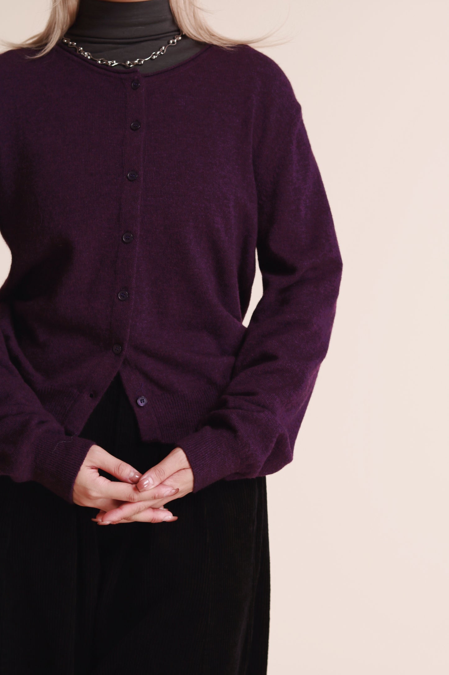 90s Cardigan (Purple)