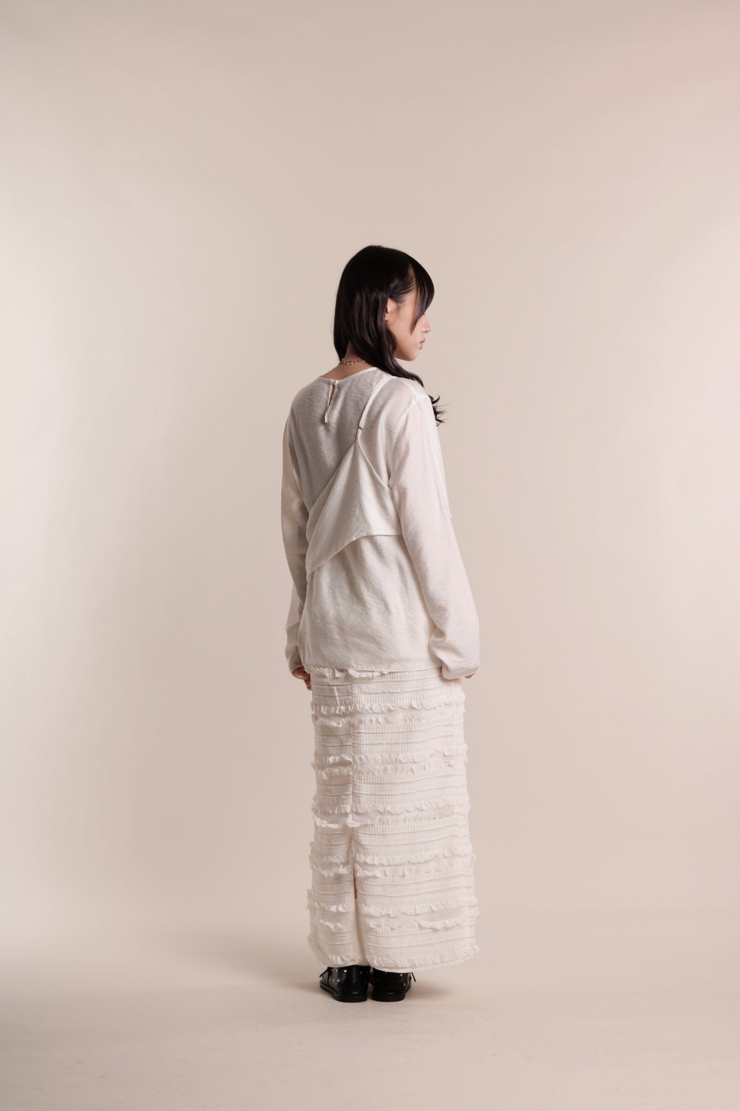 Cami Wrap Blouse (Ivory)