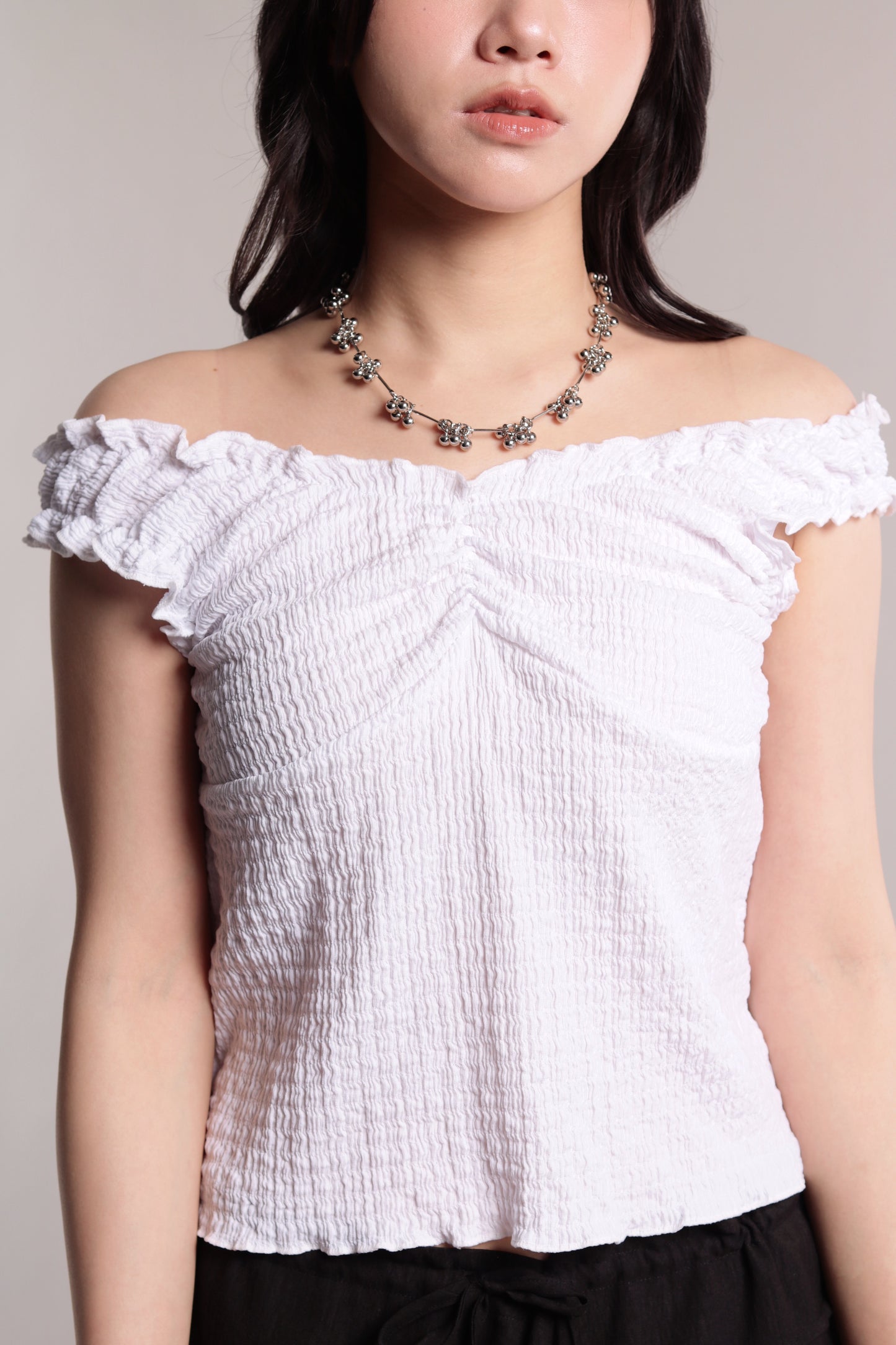 Gathered Top (White)