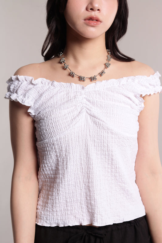 Gathered Top (White)