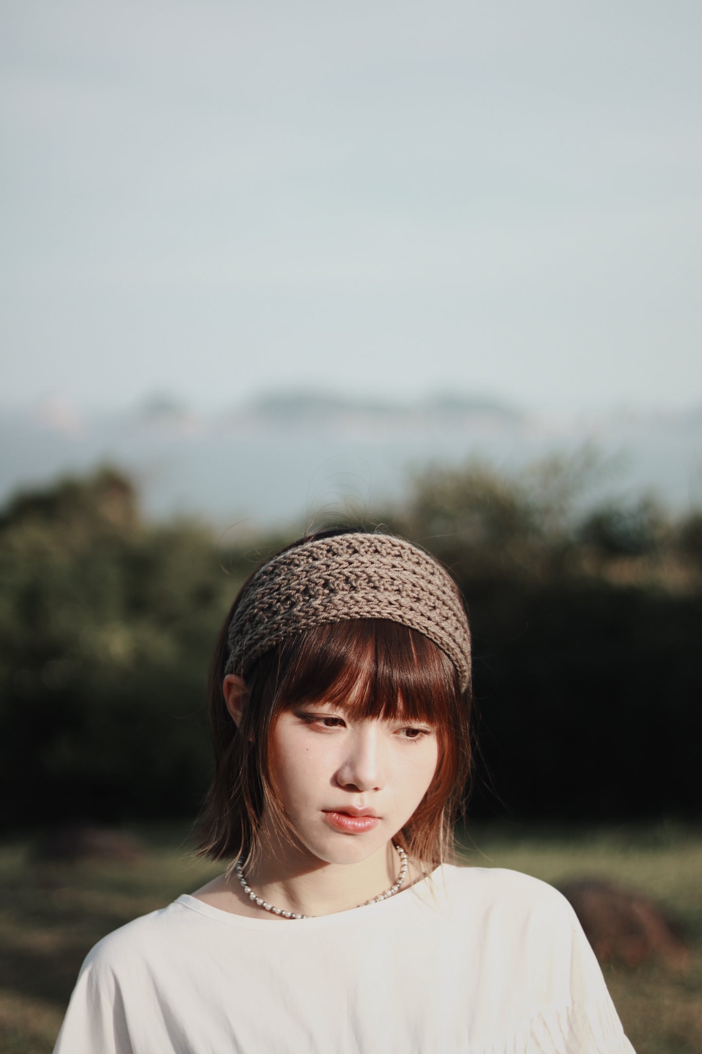 Ribbon Headband (Black/Brown/Grey/Ivory/Pink)