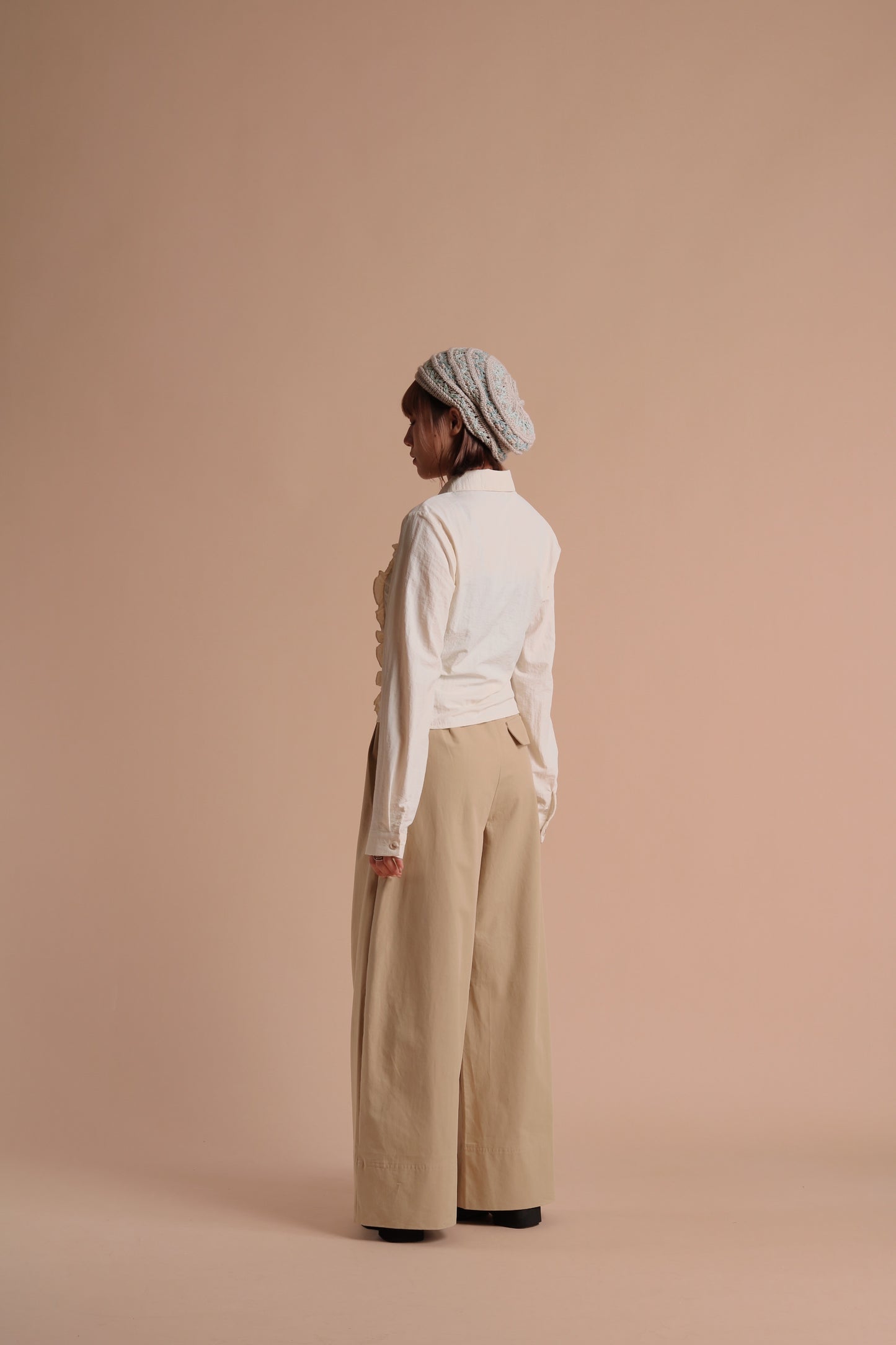 Gathered Ruffle Jacket (Ivory)