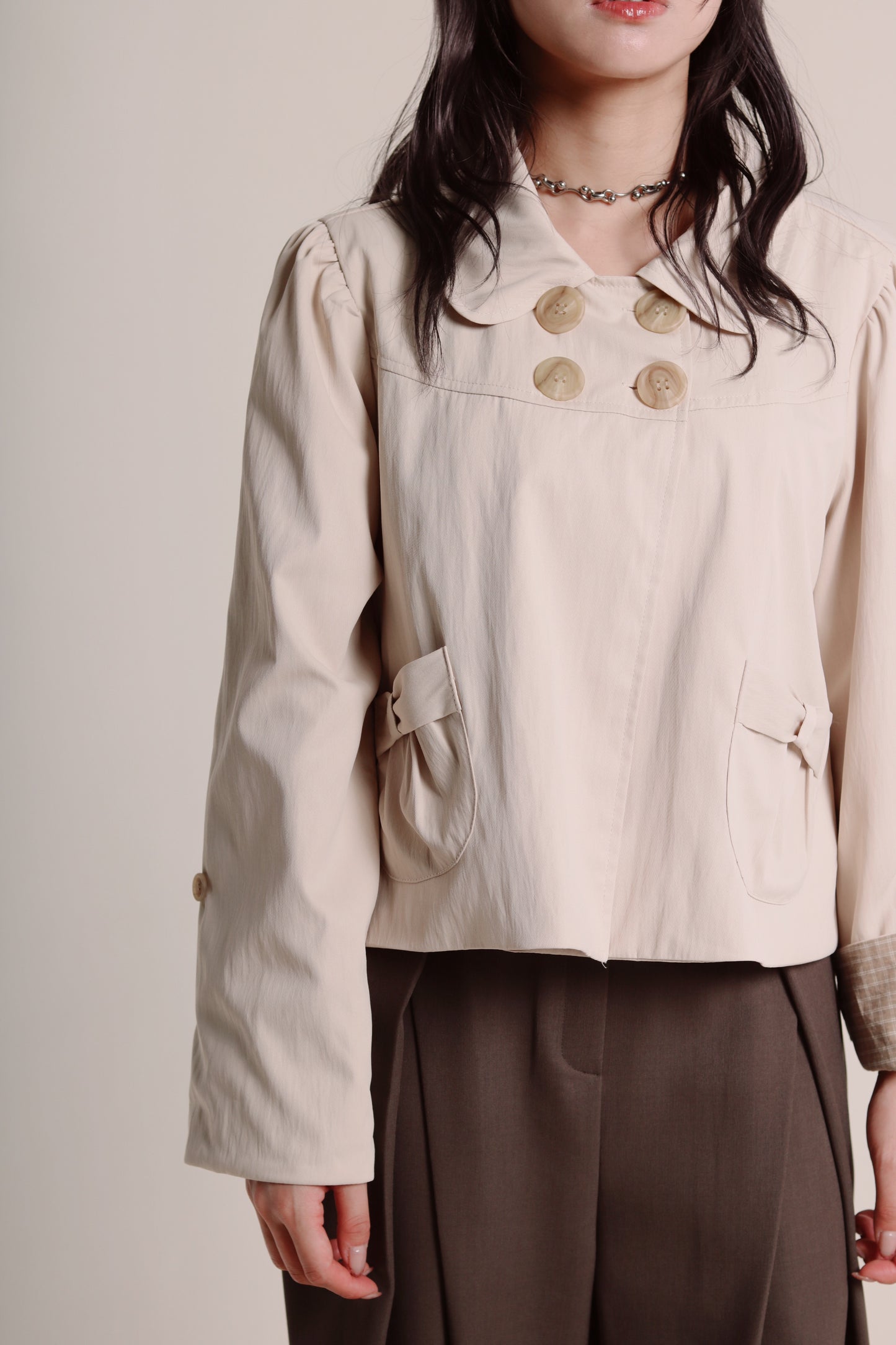 Doll Ribbon Jacket (Beige)