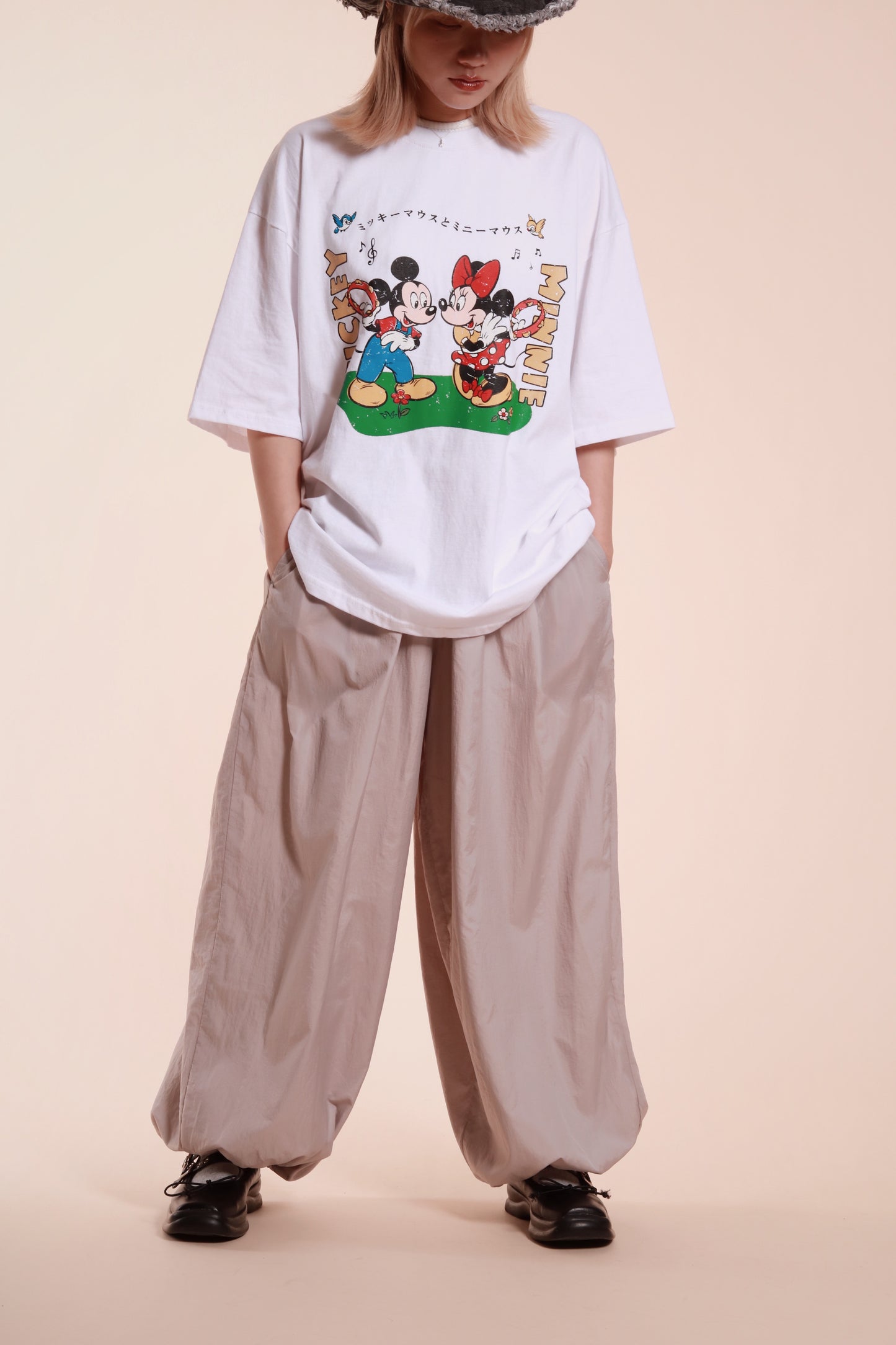 Oversized Mickey Tee (White)