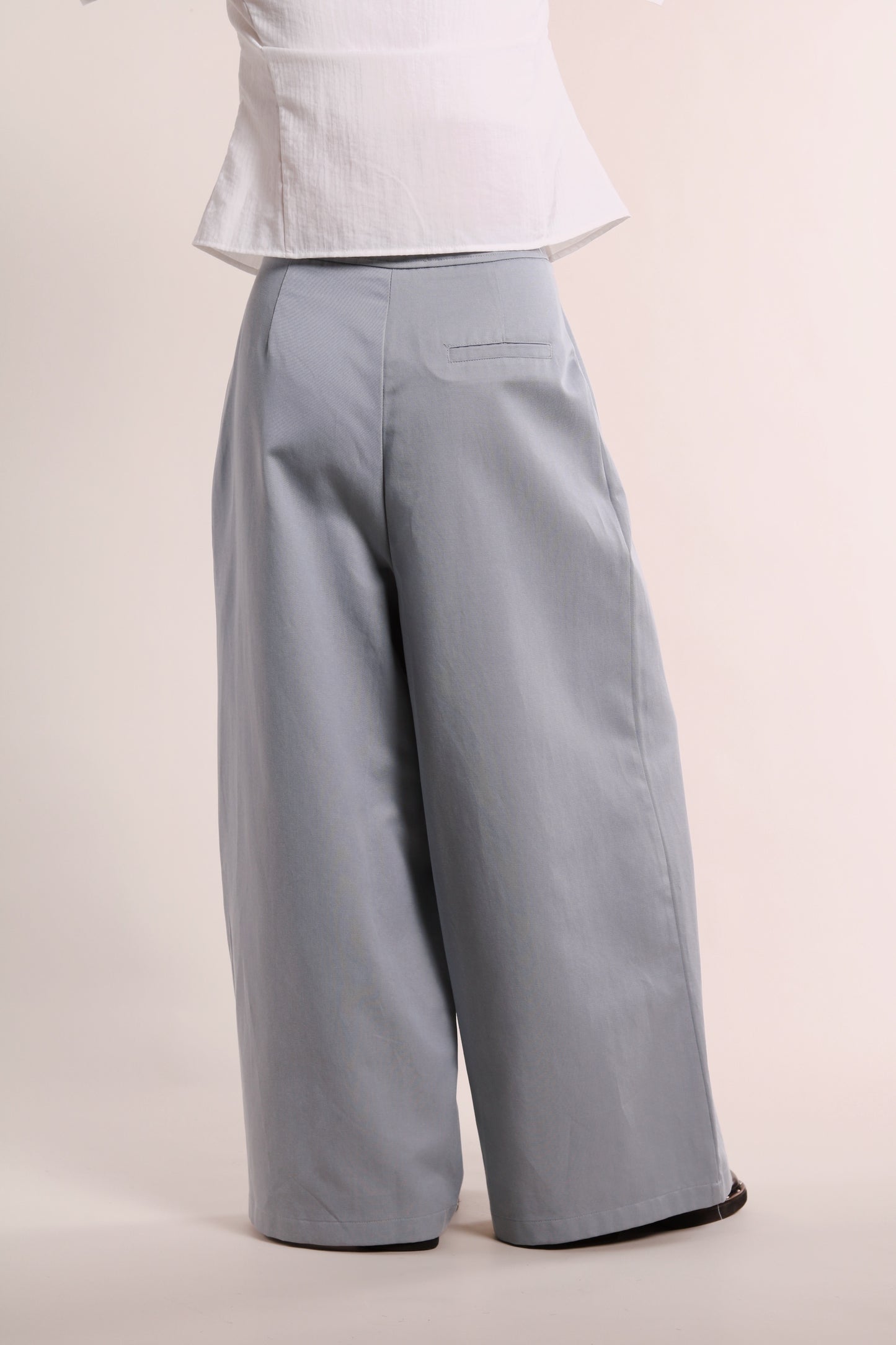 Renne Wide Leg Pants (Blue)