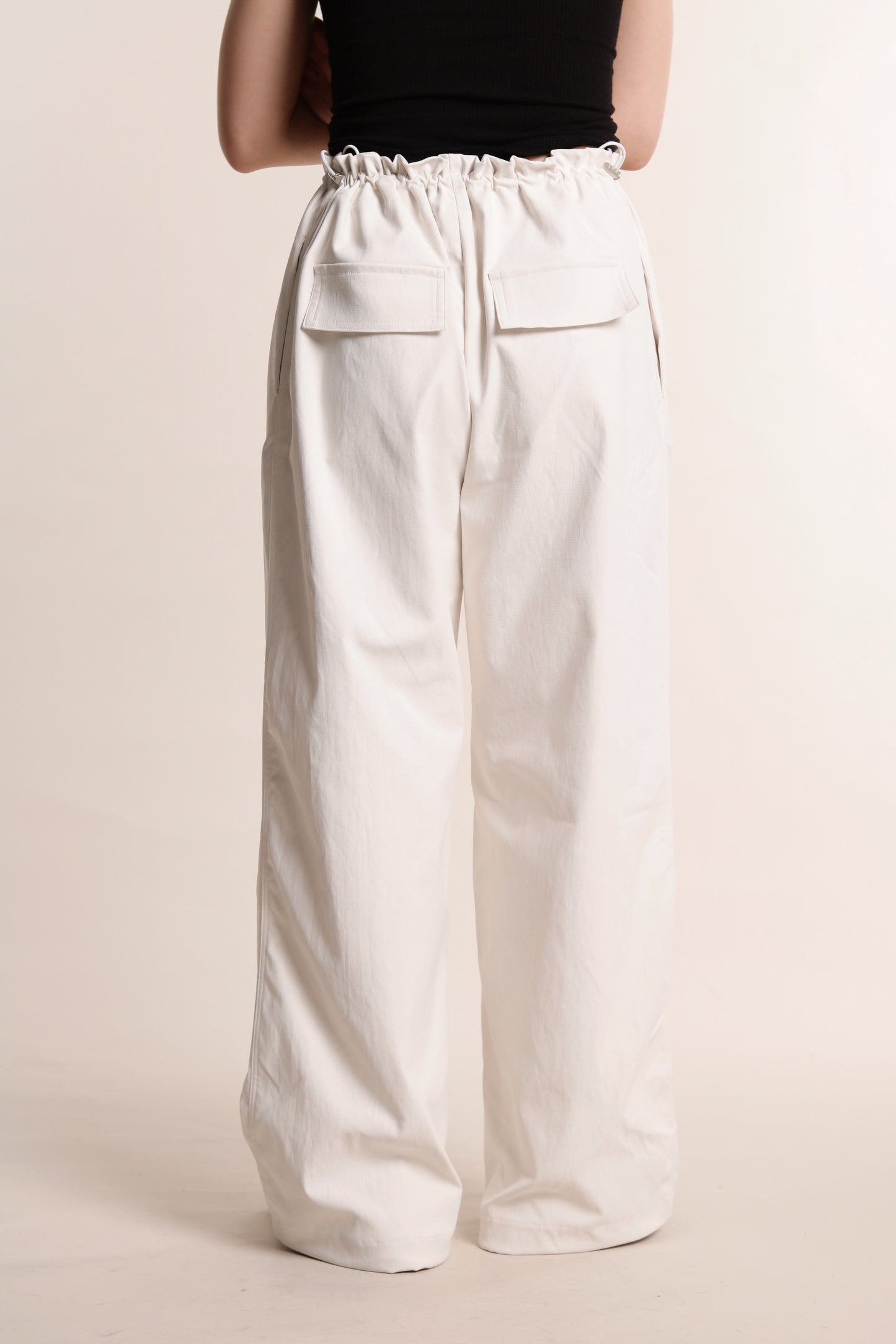 Delia Gathered Pants (Ivory)