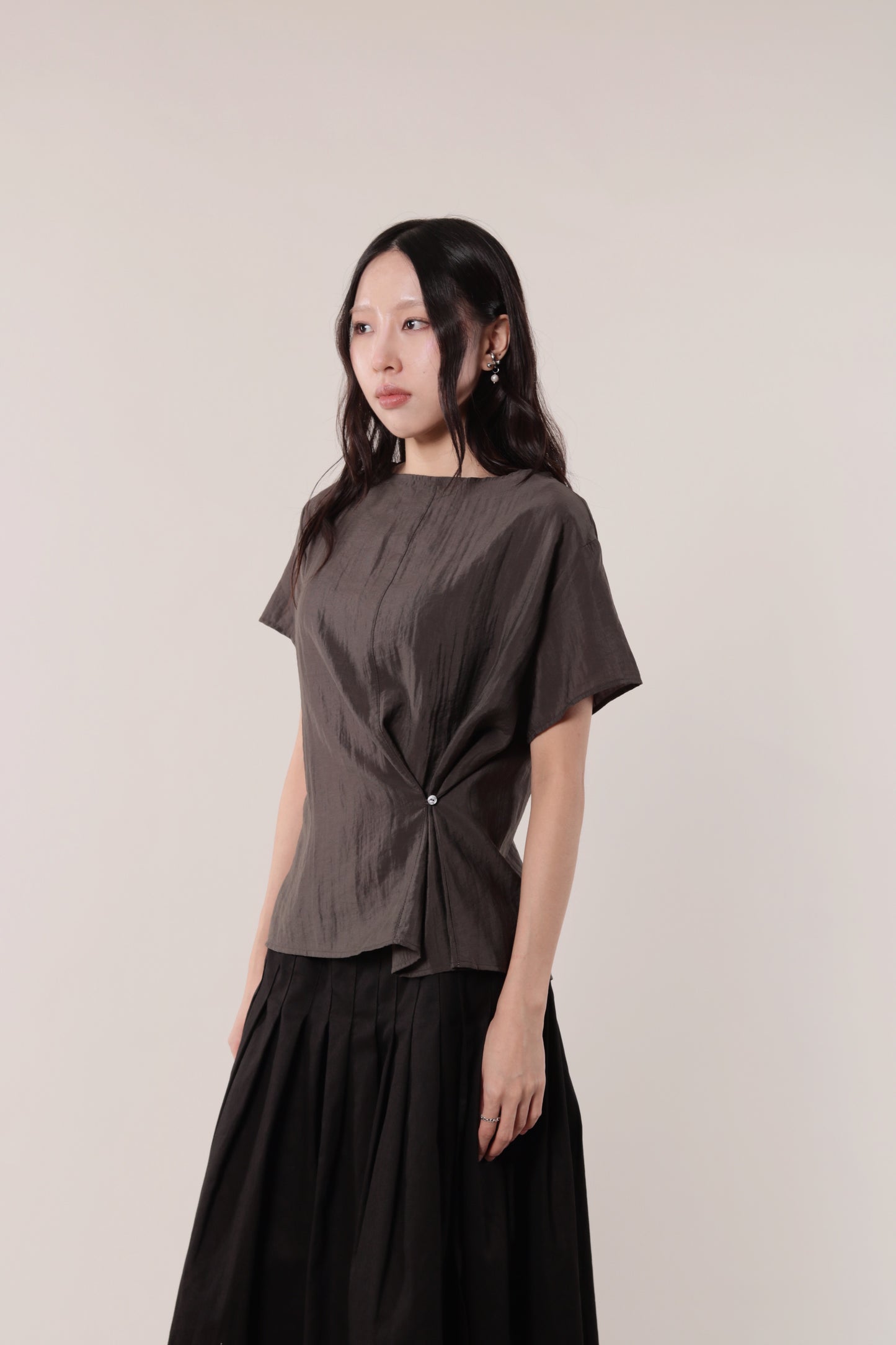 Asymmetric Twist Top (Brown)
