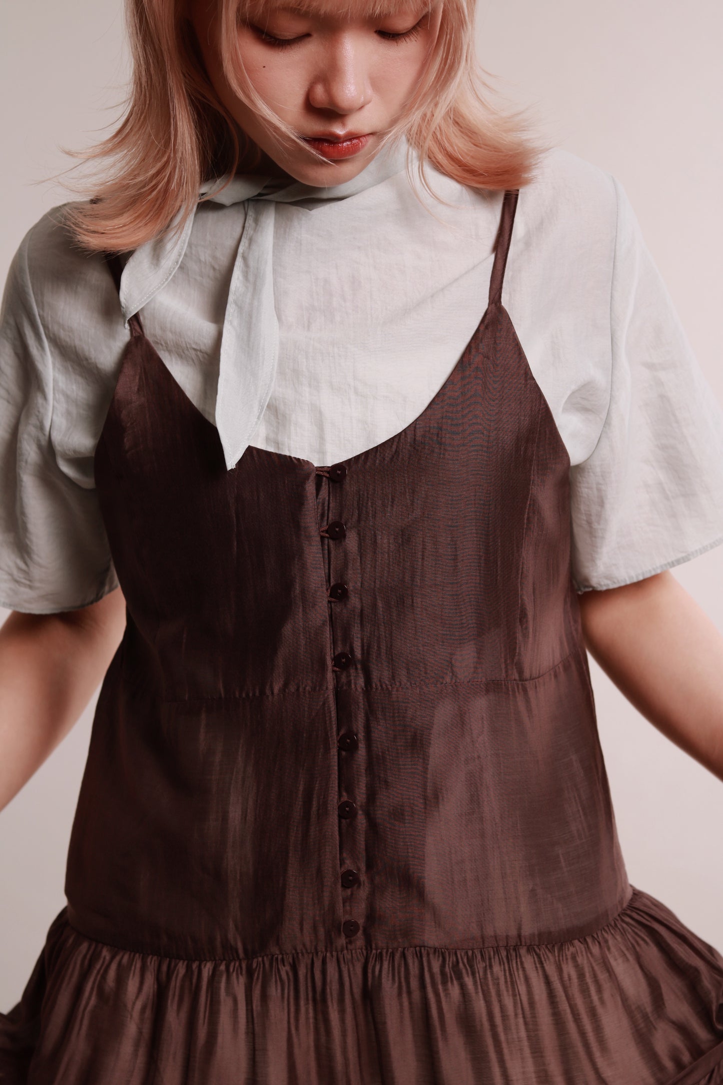 Doll See Through Dress (Brown)